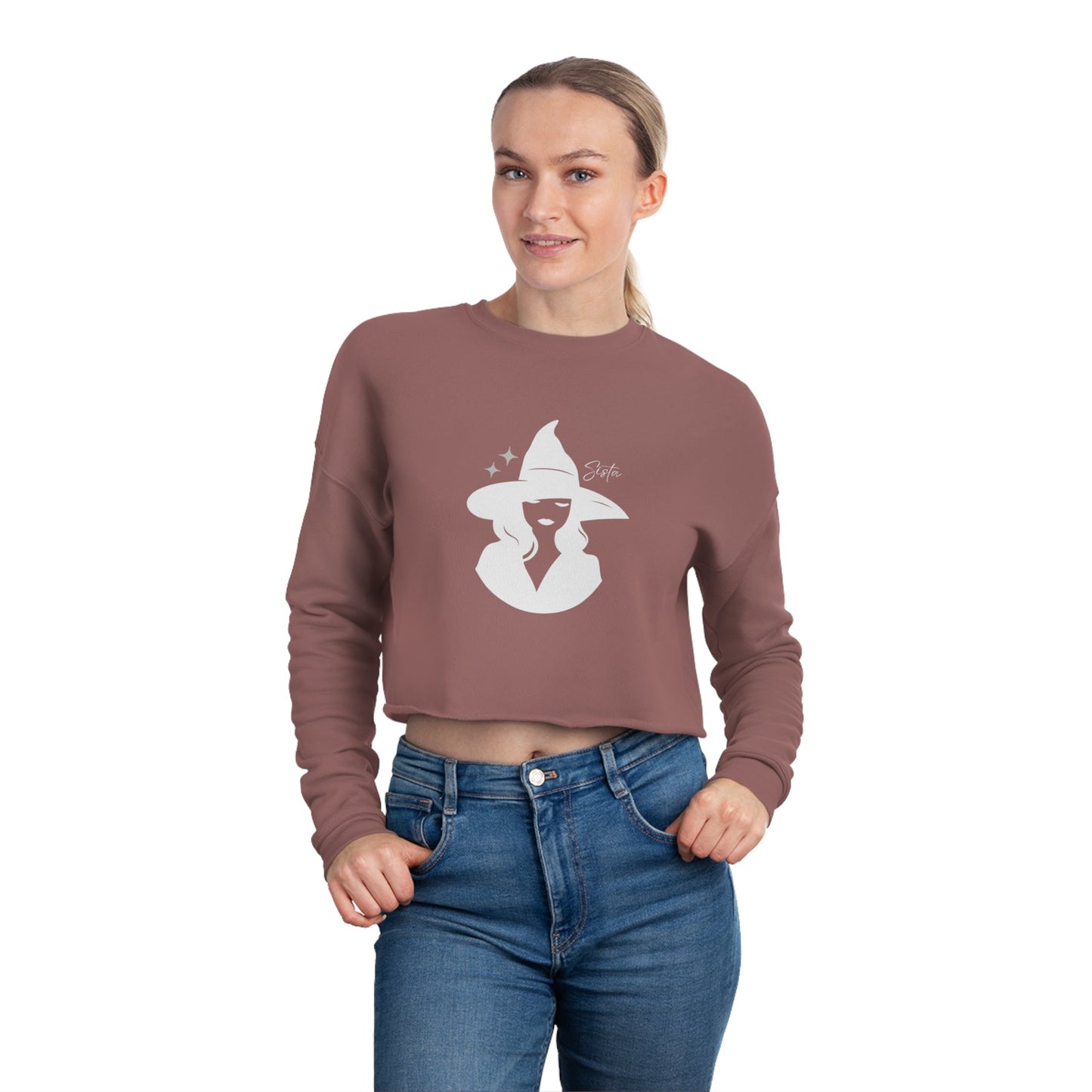 Sista Witch Women's Cropped Sweatshirt - Witcheasy