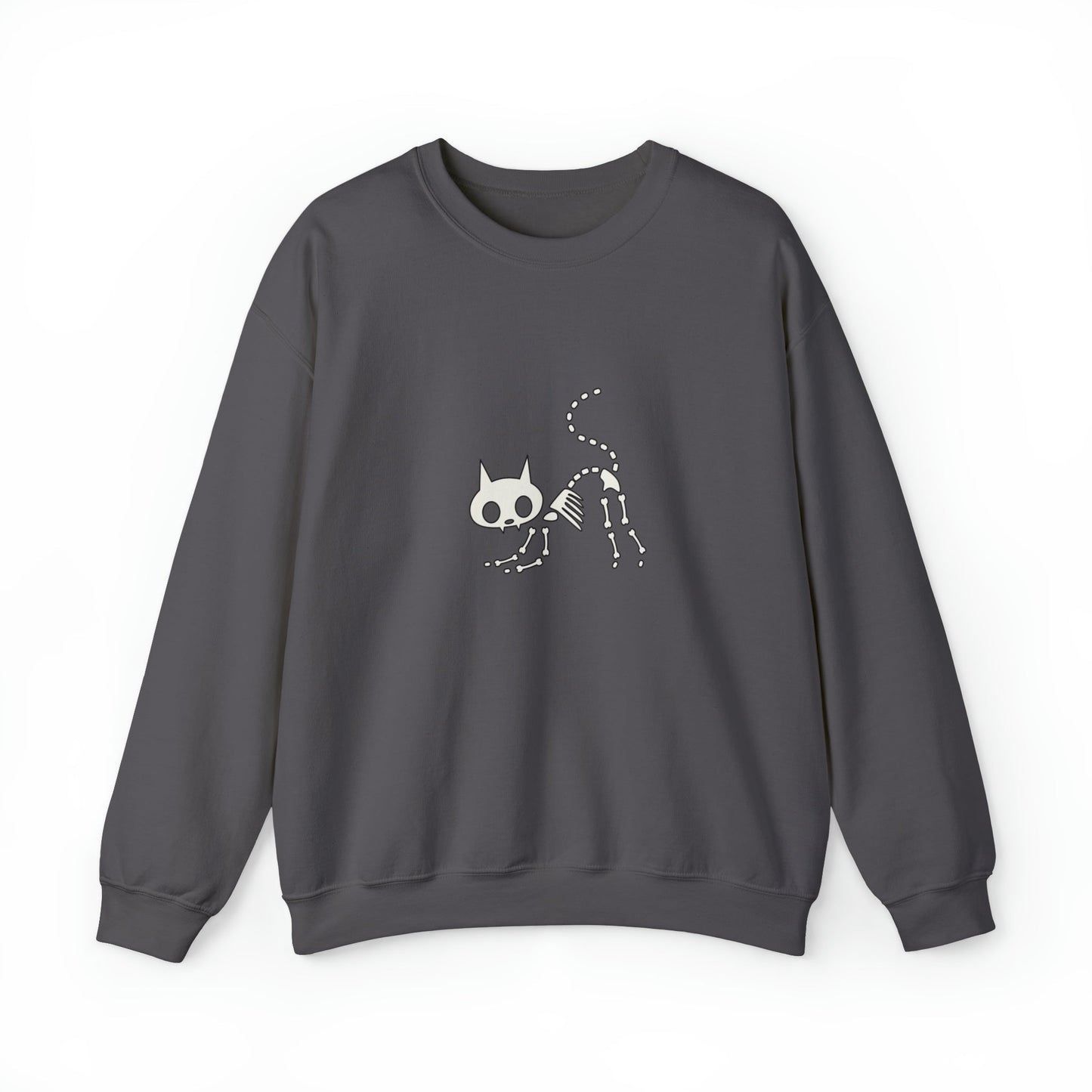 Skeleton Kitty Unisex Crewneck Sweatshirt - Witcheasy