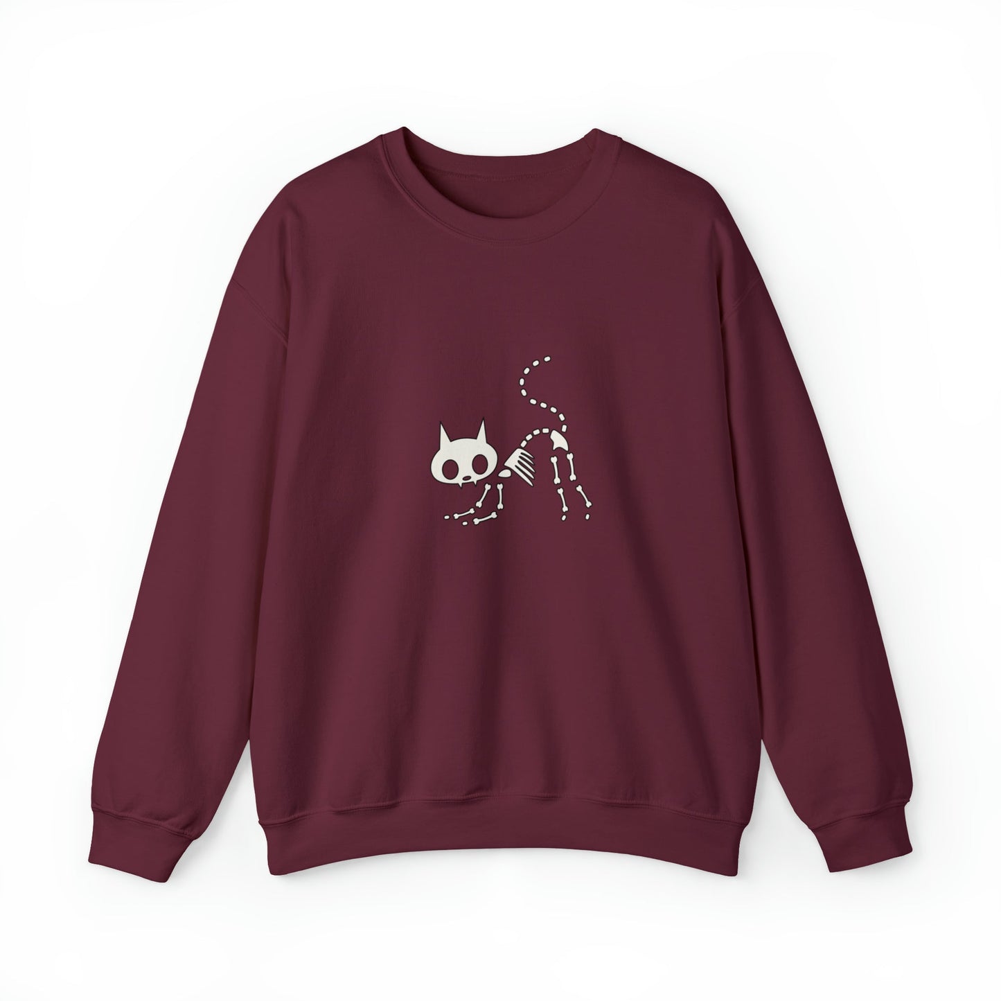 Skeleton Kitty Unisex Crewneck Sweatshirt - Witcheasy