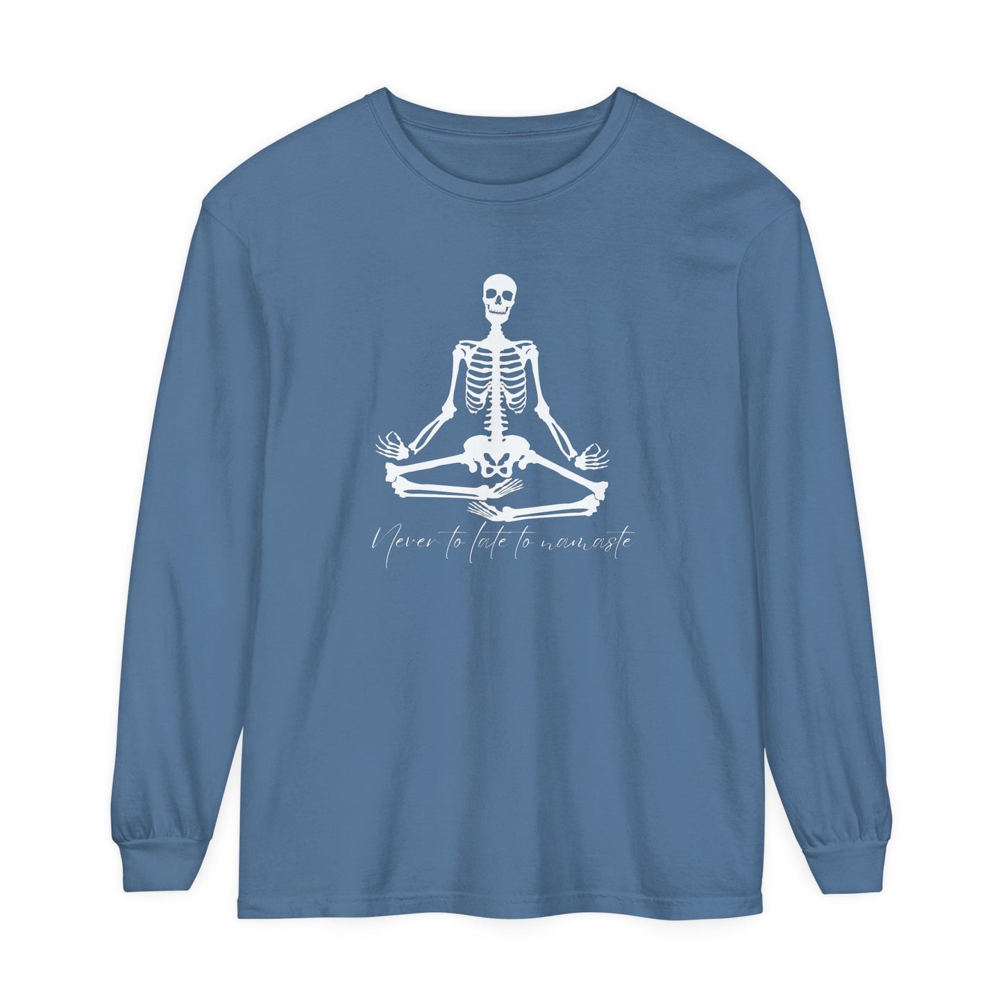 Skeleton Namaste Unisex Long Sleeve T-Shirt - Witcheasy