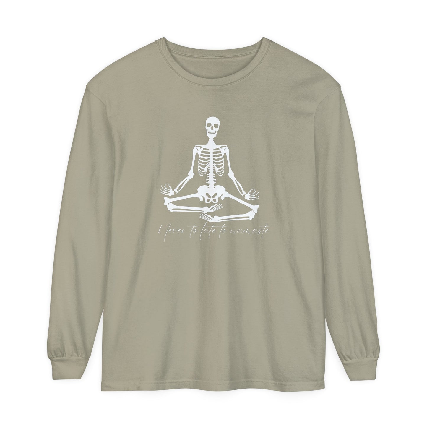 Skeleton Namaste Unisex Long Sleeve T-Shirt - Witcheasy