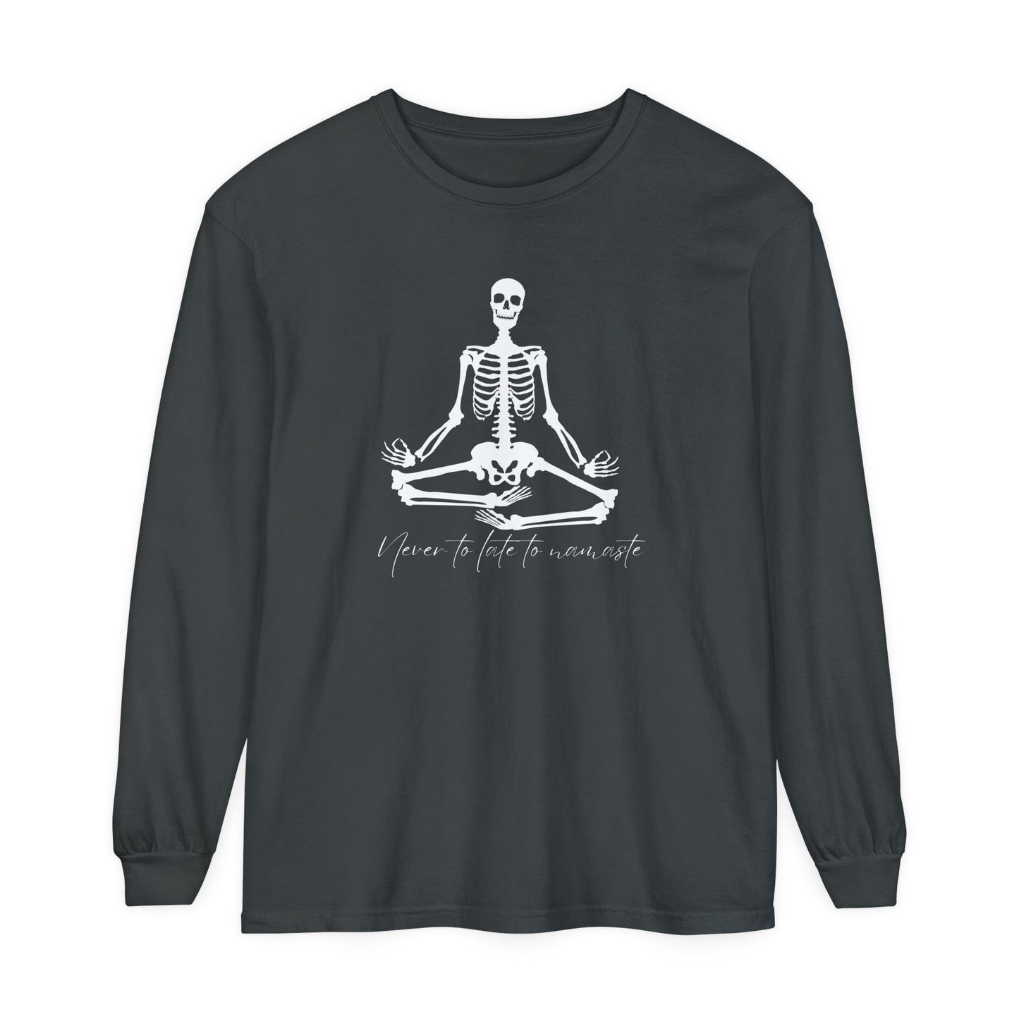Skeleton Namaste Unisex Long Sleeve T-Shirt - Witcheasy