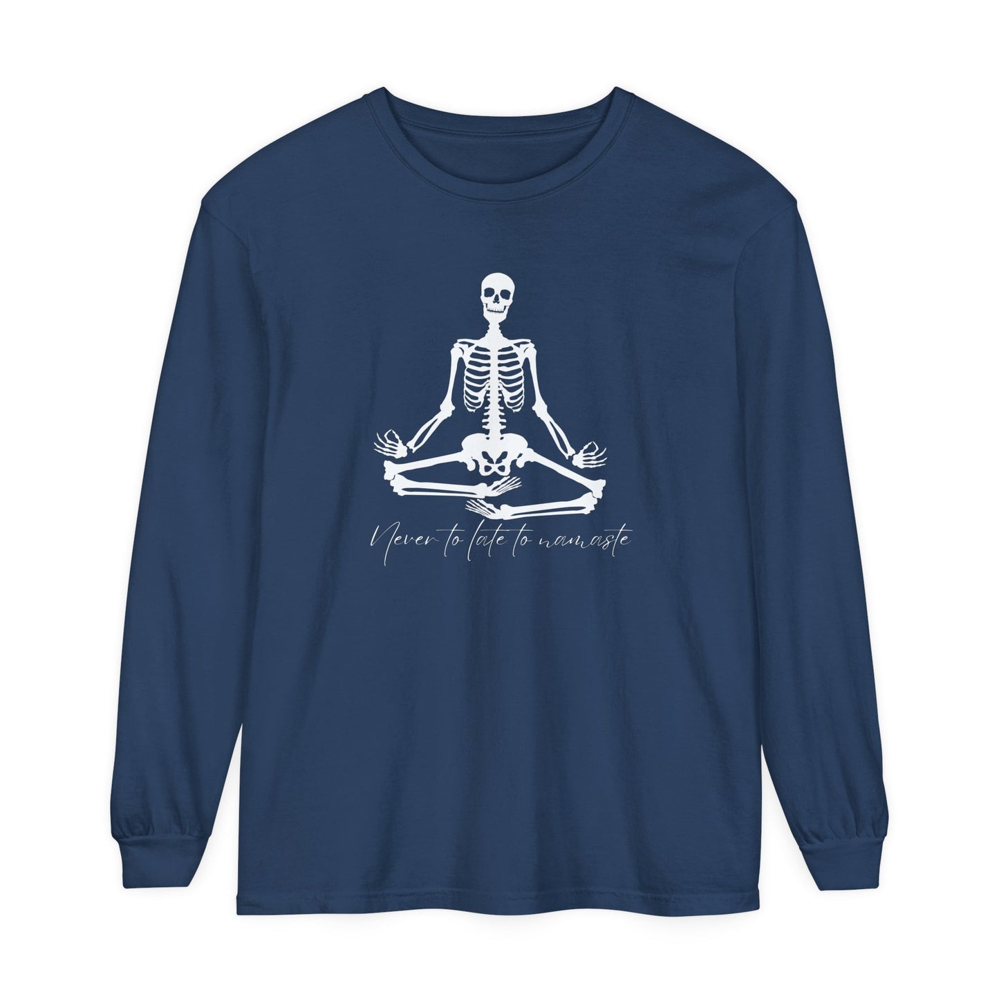 Skeleton Namaste Unisex Long Sleeve T-Shirt - Witcheasy