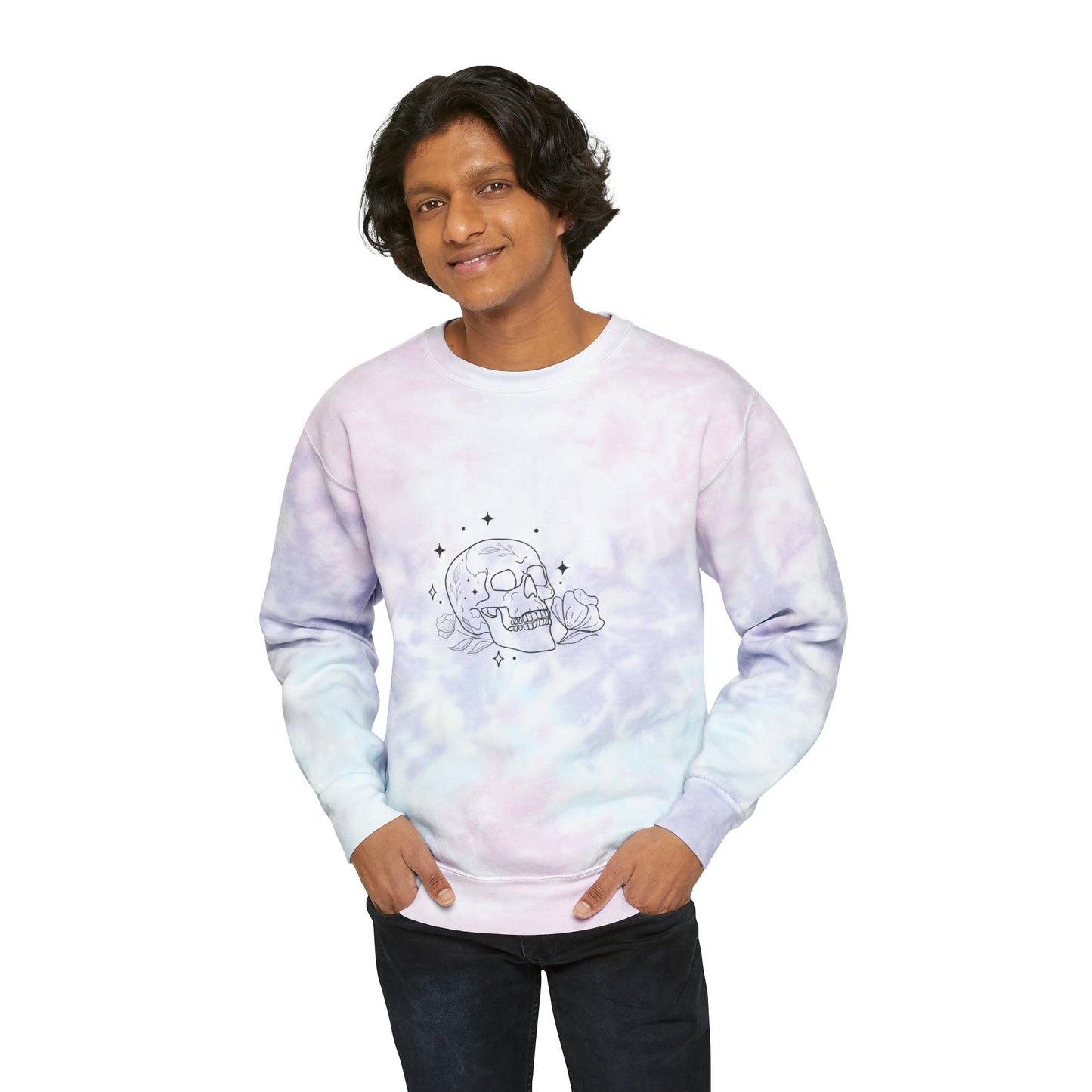 Skull Tie-Dye Unisex Sweatshirt - Witcheasy