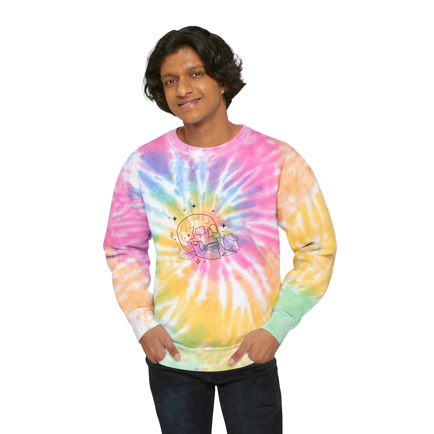 Skull Tie-Dye Unisex Sweatshirt - Witcheasy