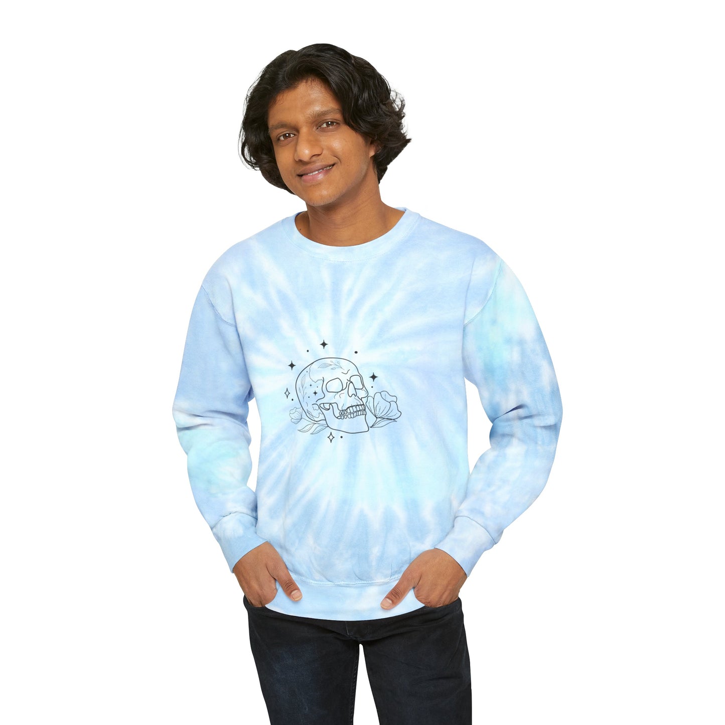 Skull Tie-Dye Unisex Sweatshirt - Witcheasy
