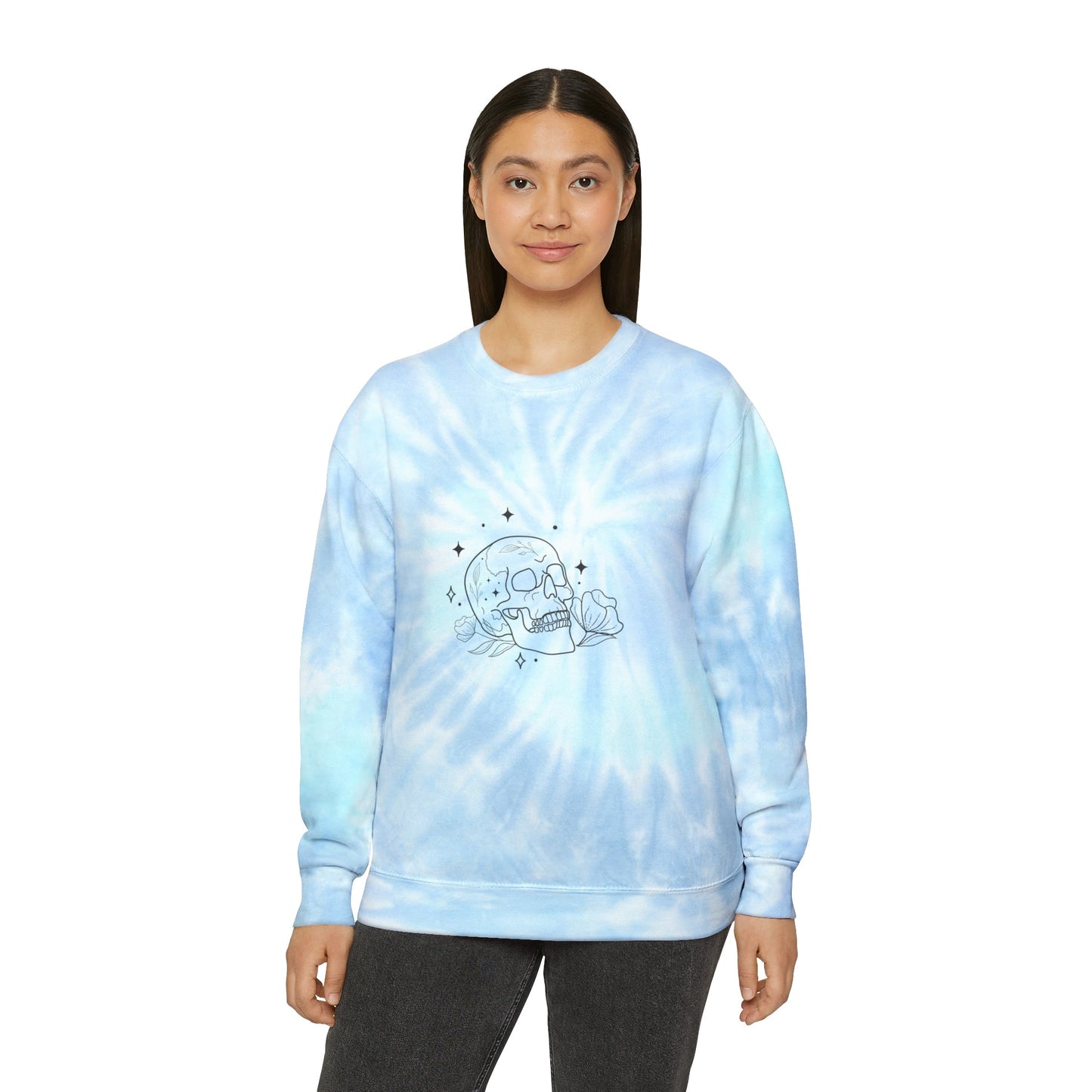 Skull Tie-Dye Unisex Sweatshirt - Witcheasy