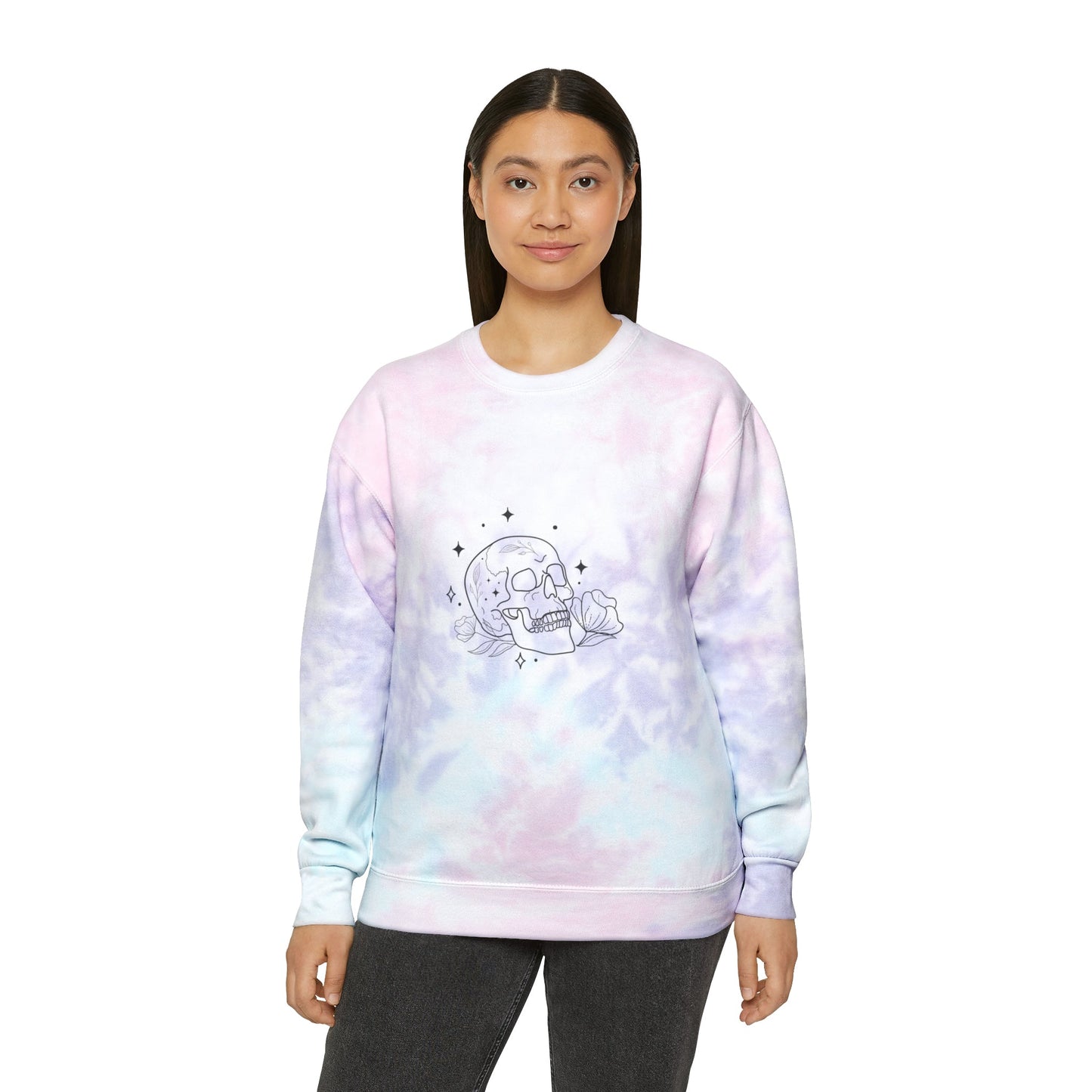 Skull Tie-Dye Unisex Sweatshirt - Witcheasy