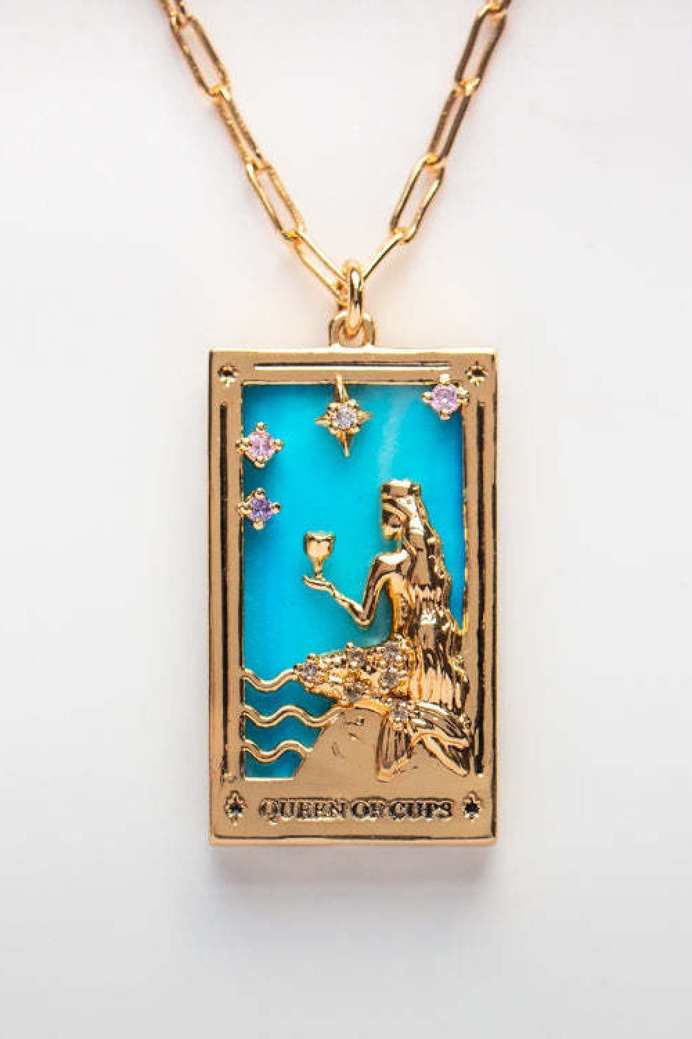 Tarot Card Pendant Stainless Steel Necklace - Witcheasy