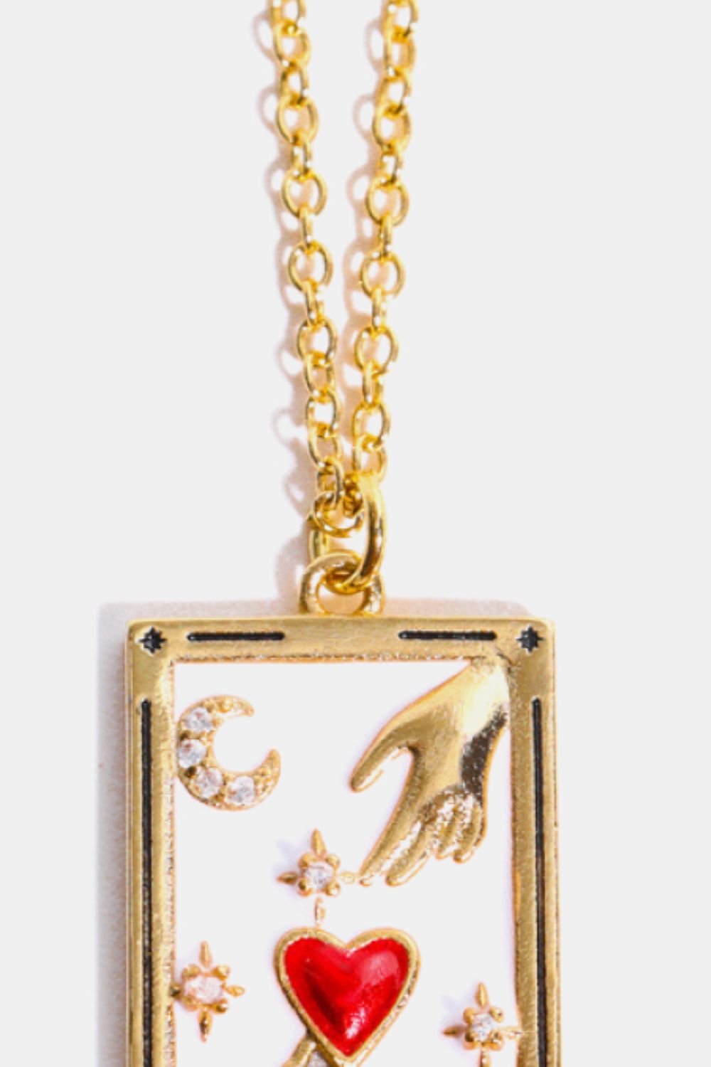 Tarot Card Pendant Stainless Steel Necklace - Witcheasy