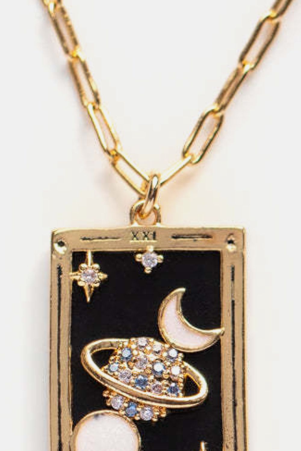 Tarot Card Pendant Stainless Steel Necklace - Witcheasy