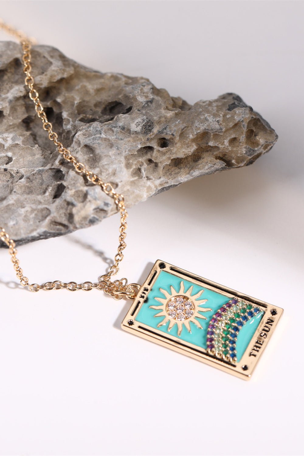 Tarot Card Pendant Stainless Steel Necklace - Witcheasy