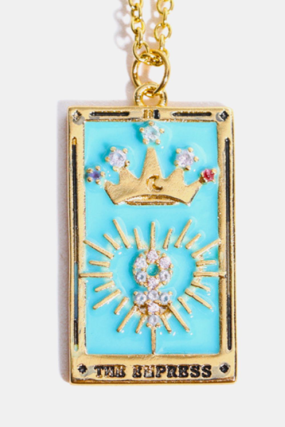Tarot Card Pendant Stainless Steel Necklace - Witcheasy