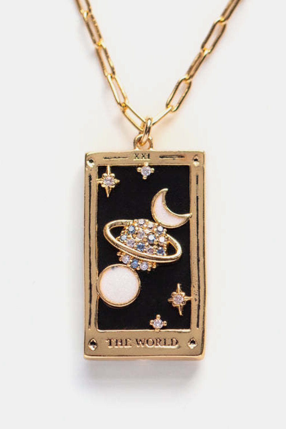 Tarot Card Pendant Stainless Steel Necklace - Witcheasy