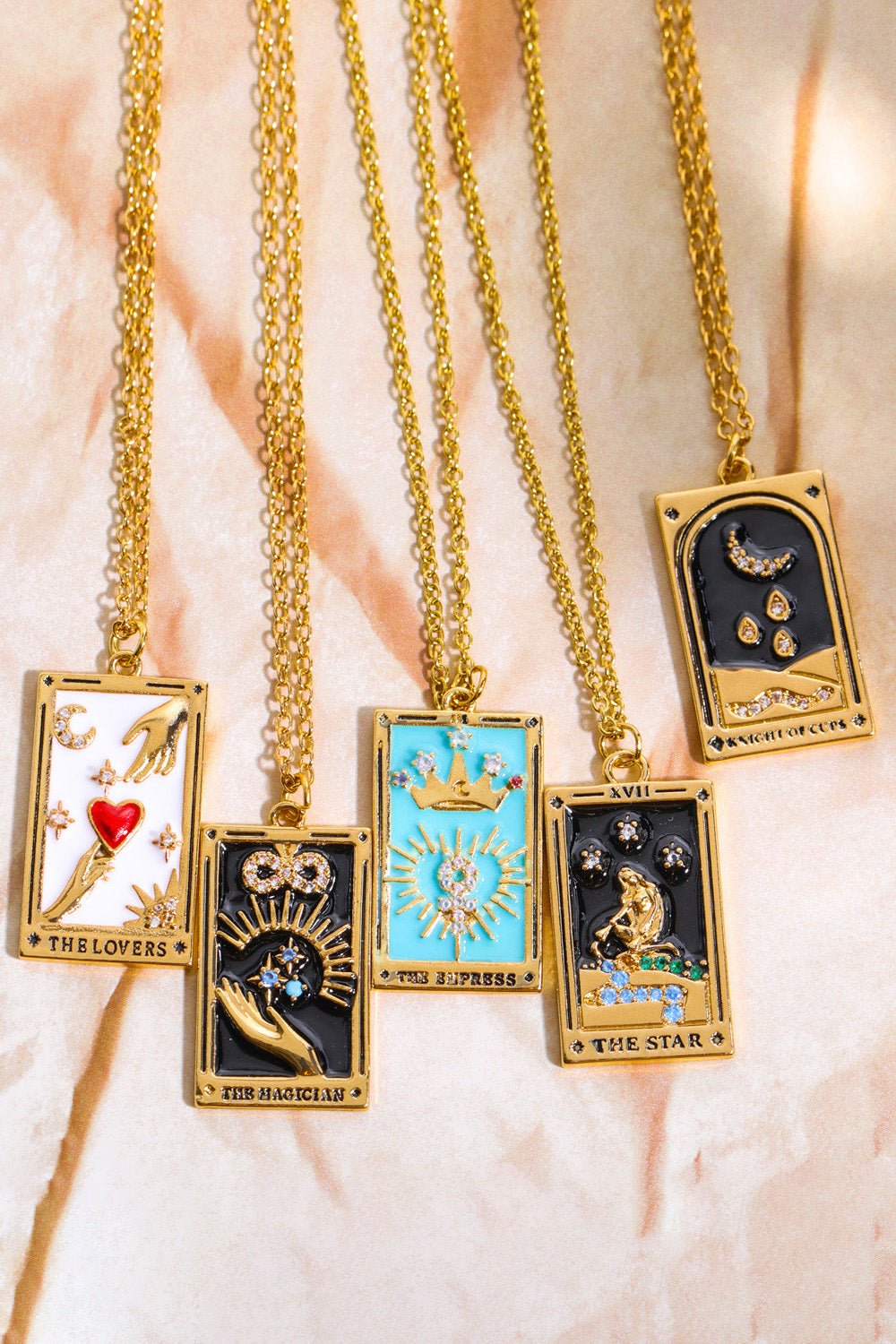 Tarot Card Pendant Stainless Steel Necklace - Witcheasy