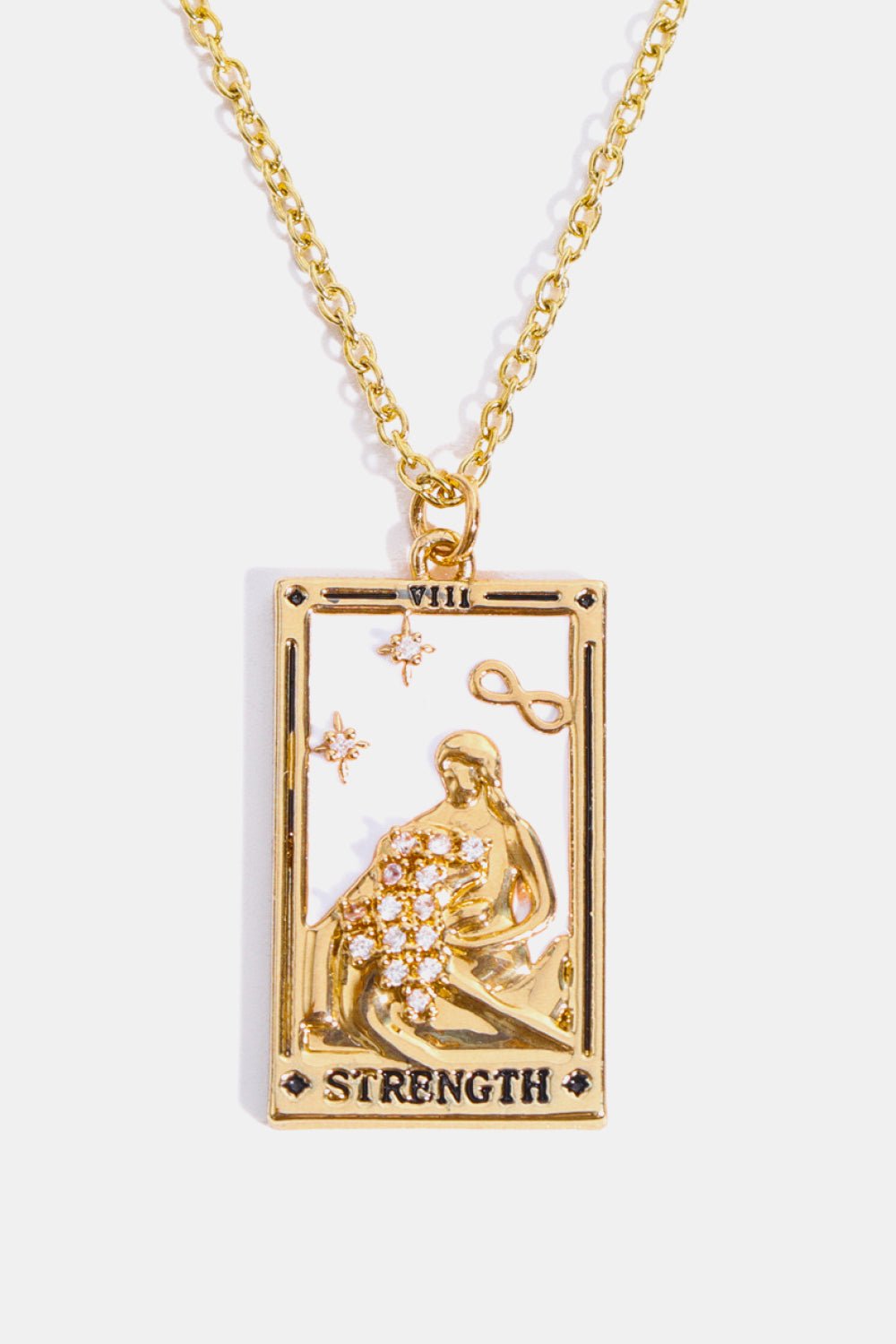 Tarot Card Pendant Stainless Steel Necklace - Witcheasy