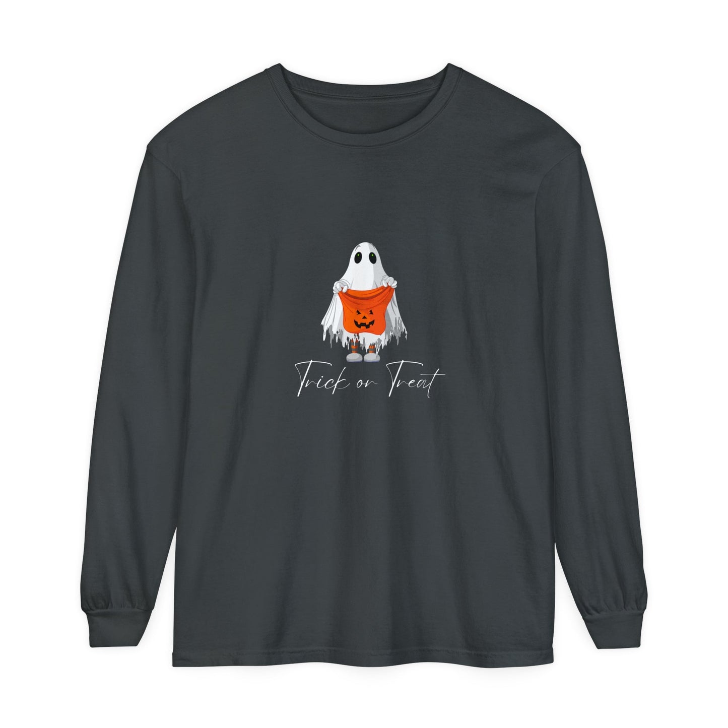 Trick or Treat Ghost Unisex Long Sleeve T-Shirt - Witcheasy
