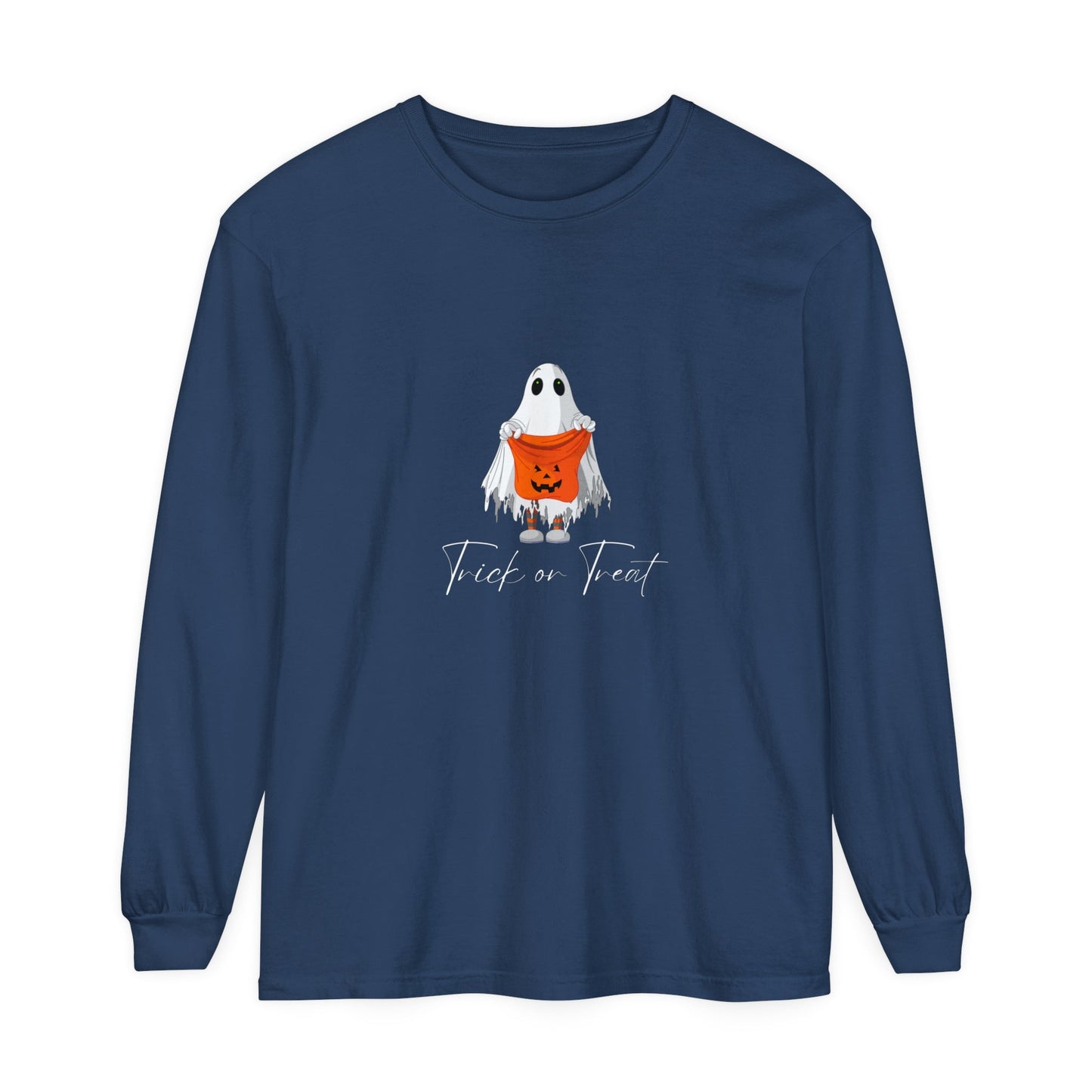 Trick or Treat Ghost Unisex Long Sleeve T-Shirt - Witcheasy