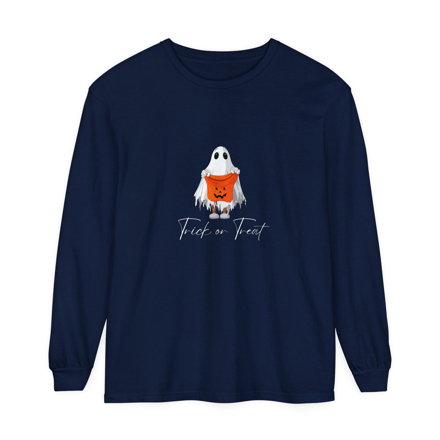 Trick or Treat Ghost Unisex Long Sleeve T-Shirt - Witcheasy