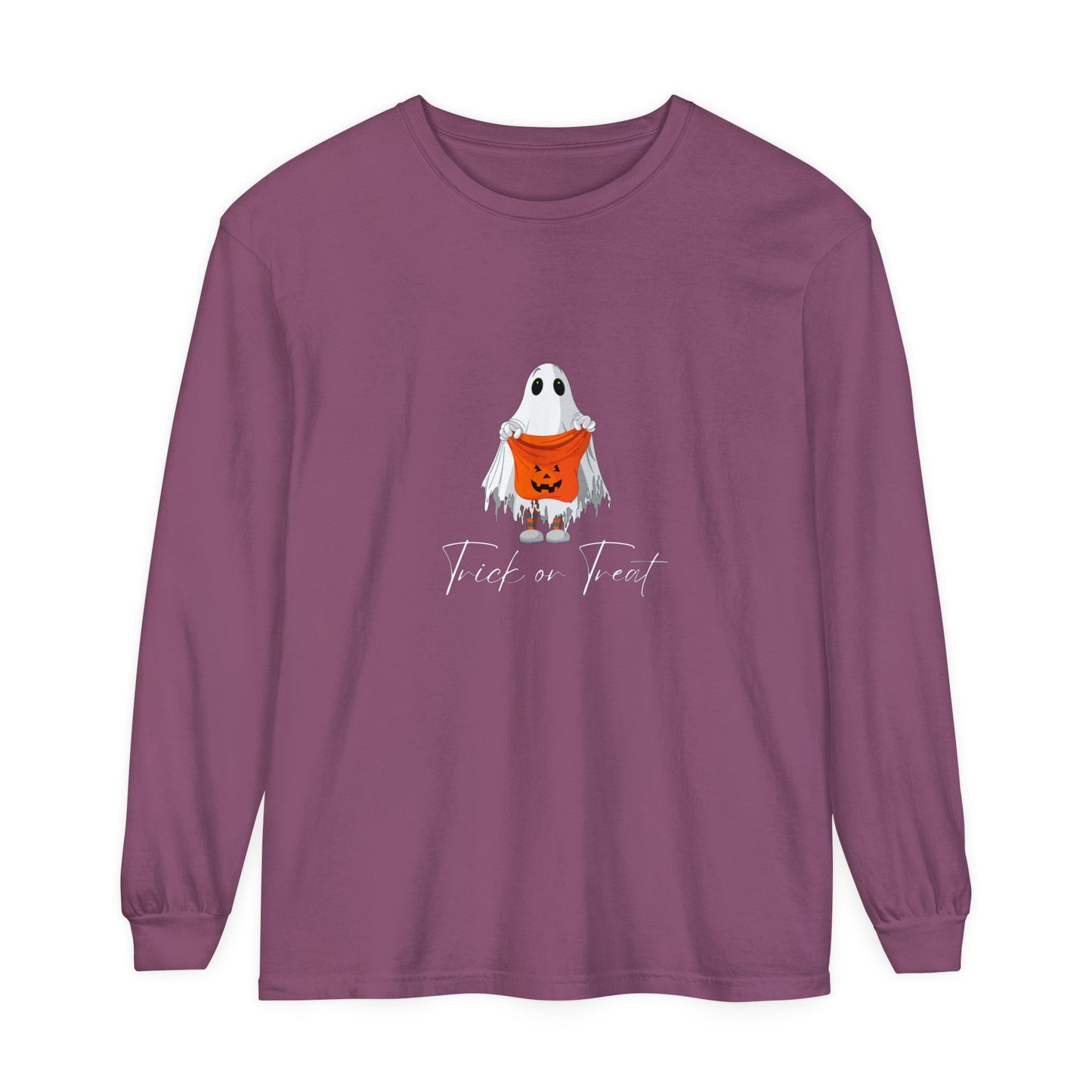 Trick or Treat Ghost Unisex Long Sleeve T-Shirt - Witcheasy