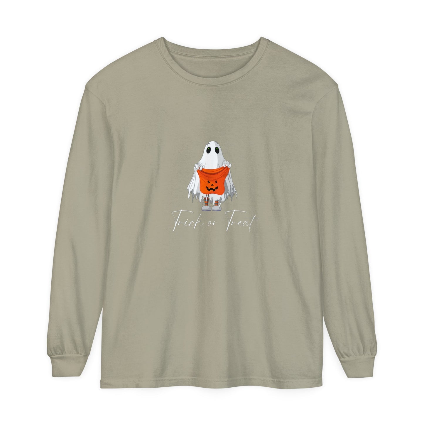 Trick or Treat Ghost Unisex Long Sleeve T-Shirt - Witcheasy