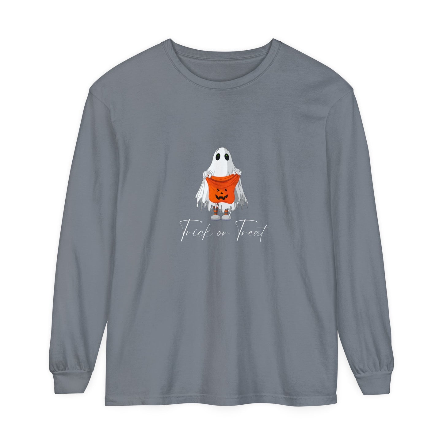 Trick or Treat Ghost Unisex Long Sleeve T-Shirt - Witcheasy