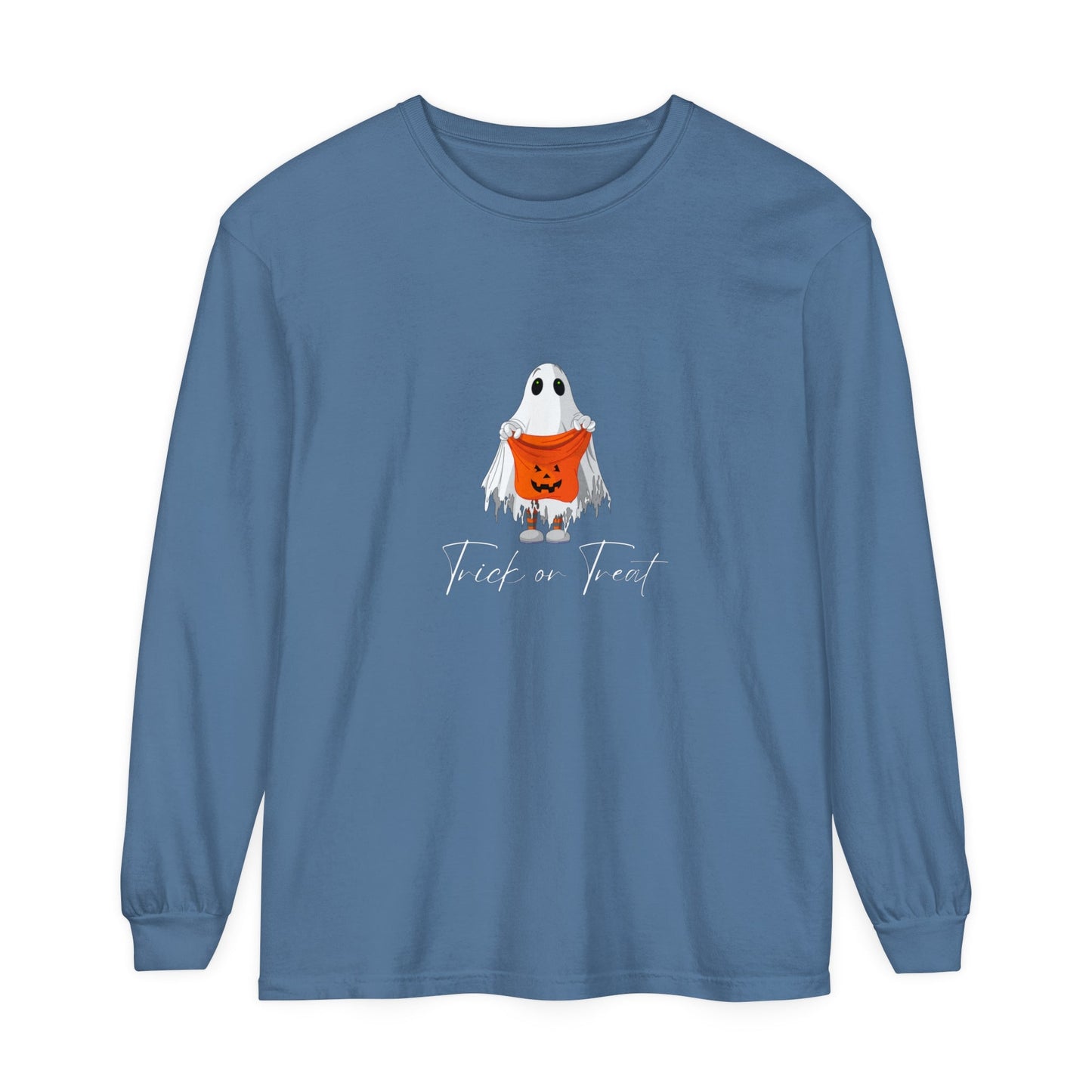 Trick or Treat Ghost Unisex Long Sleeve T-Shirt - Witcheasy
