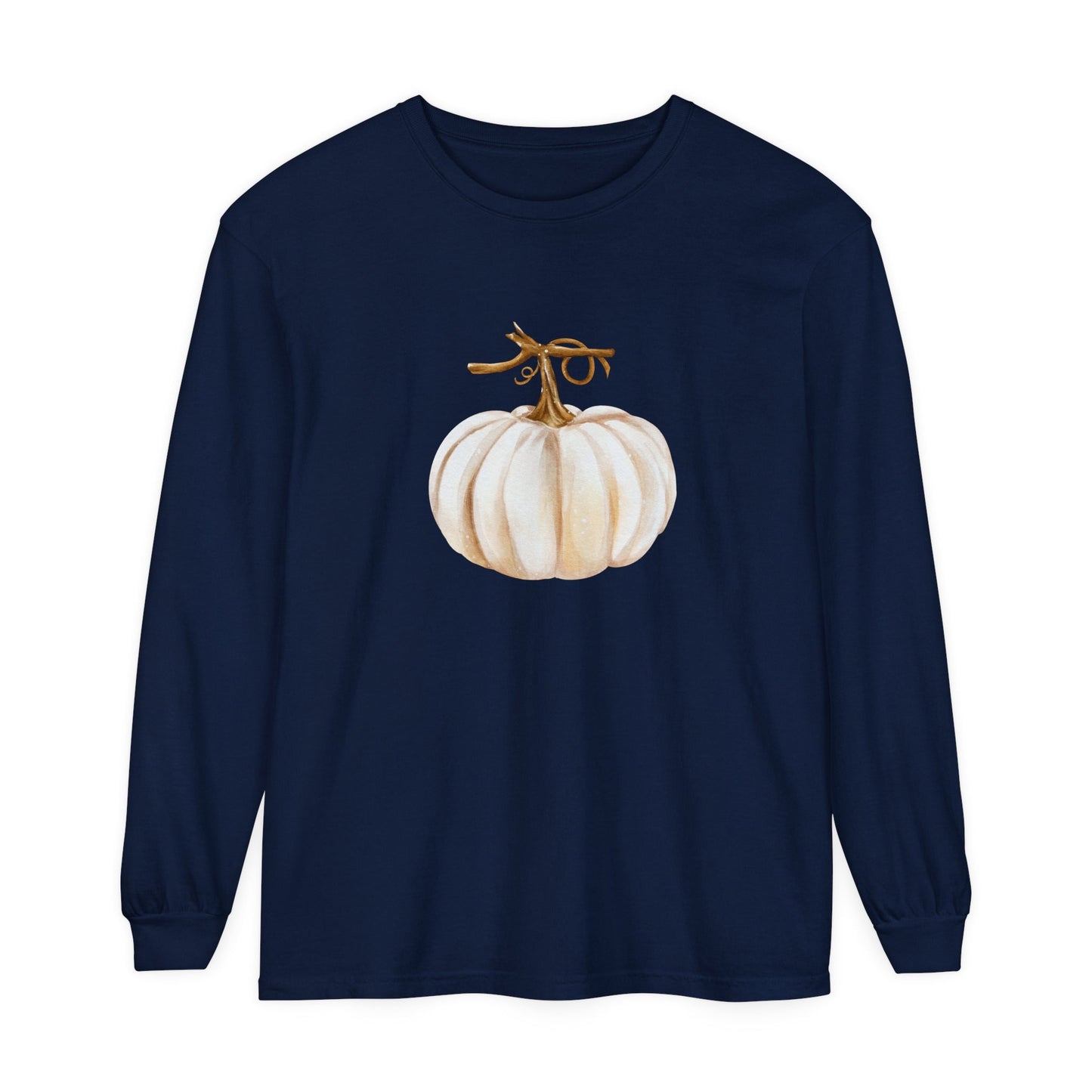 White Pumpkin Unisex Long Sleeve T-Shirt - Witcheasy