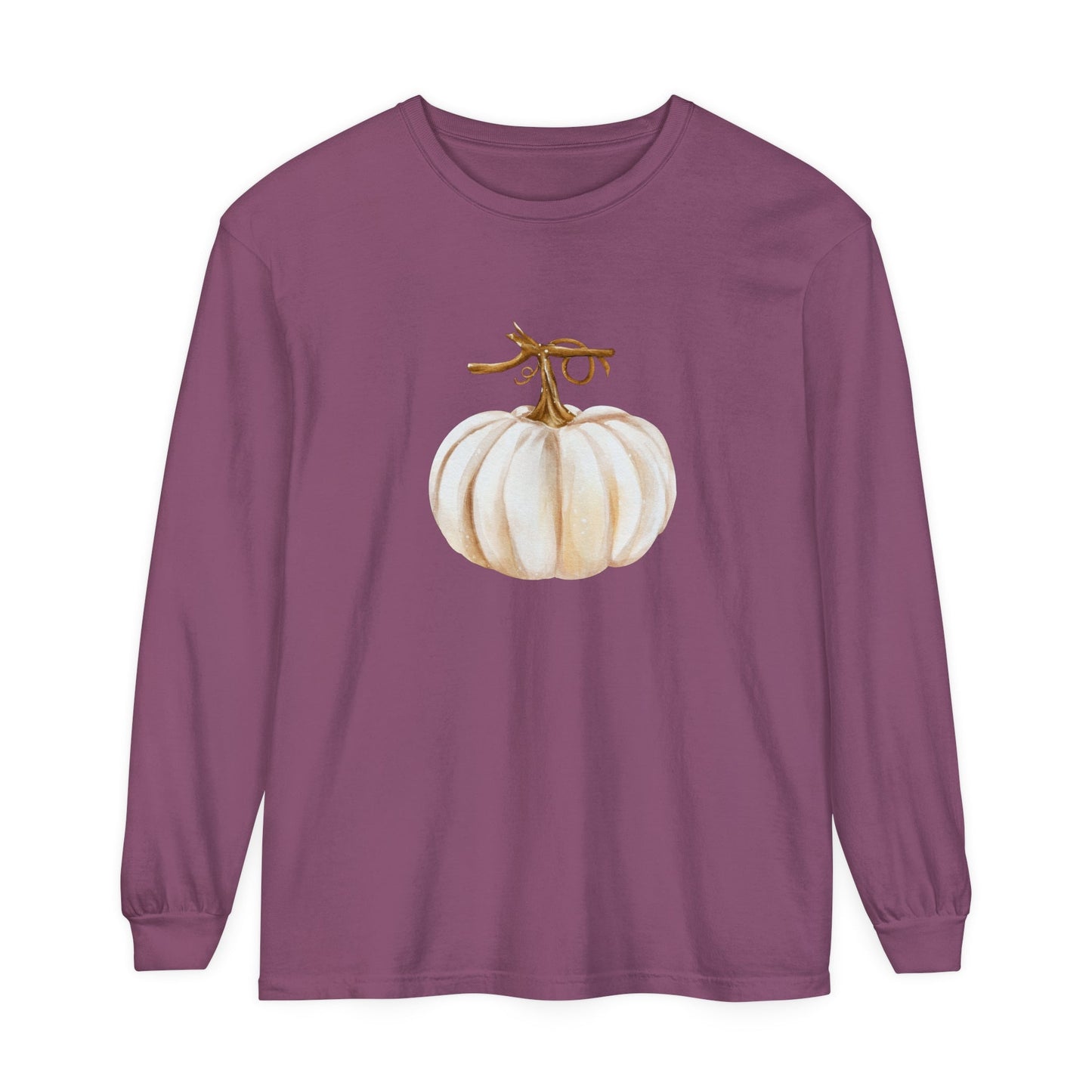 White Pumpkin Unisex Long Sleeve T-Shirt - Witcheasy