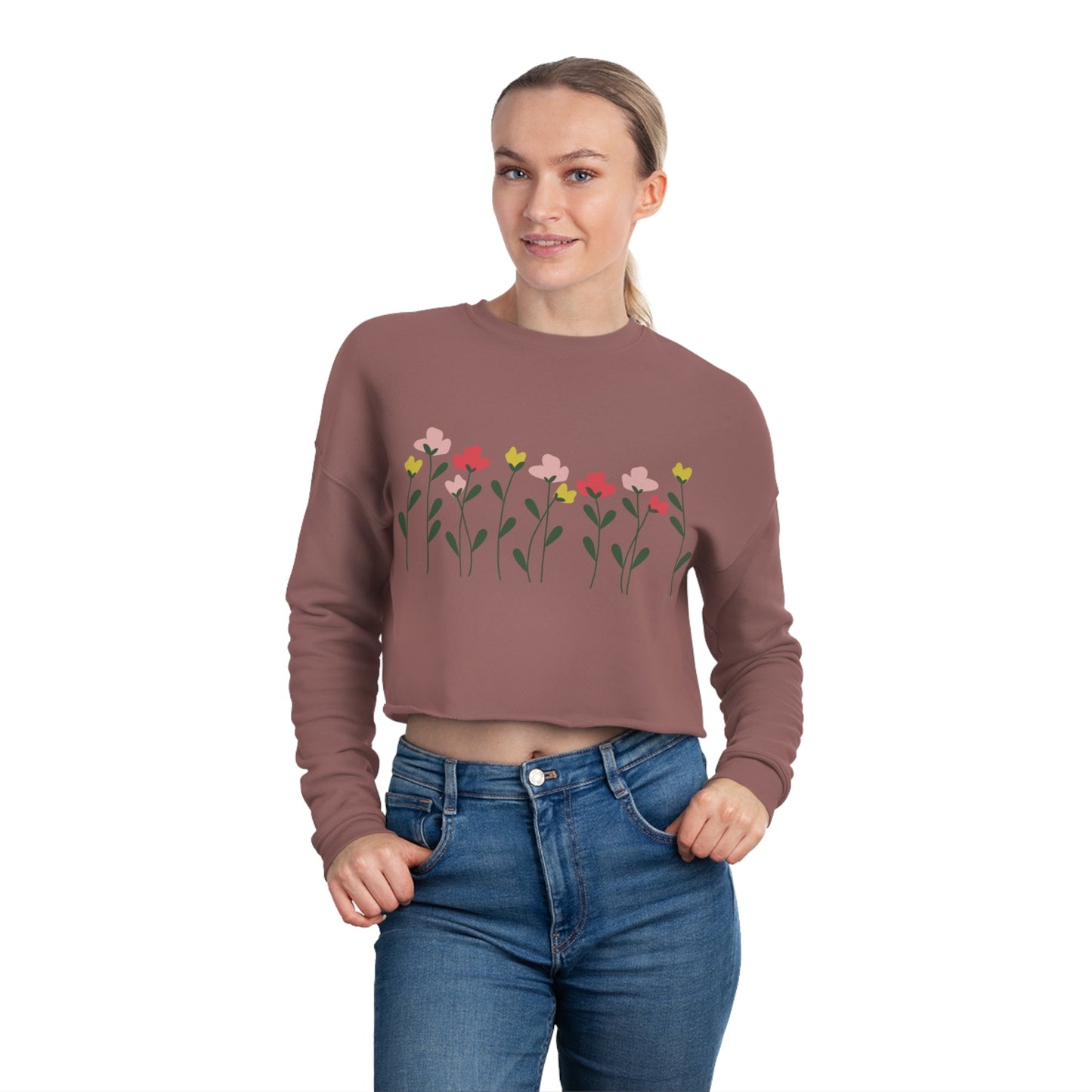 Wildflowers Cropped Sweatshirt - Witcheasy