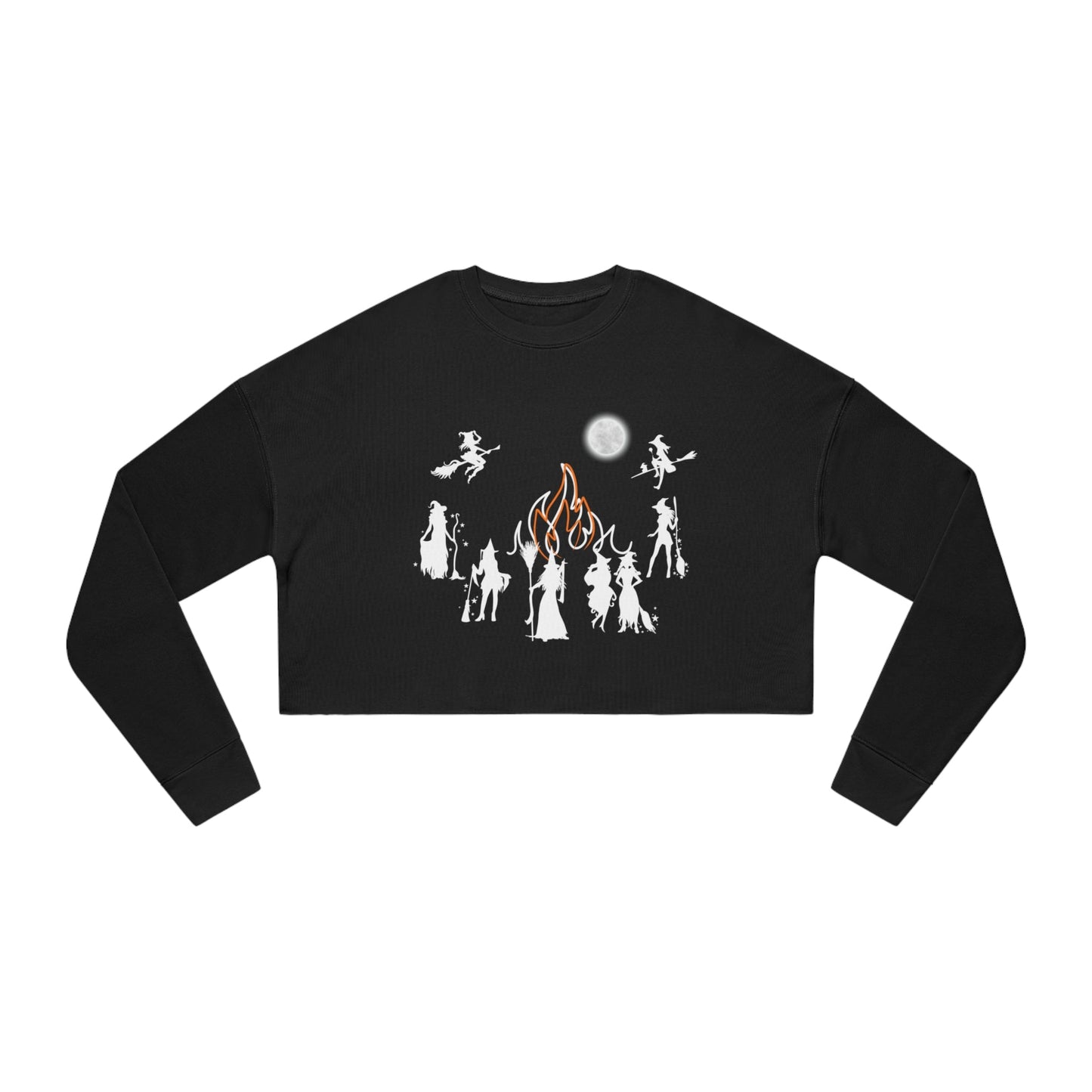 Witches By Fire Women's Cropped Sweatshirt - Witcheasy