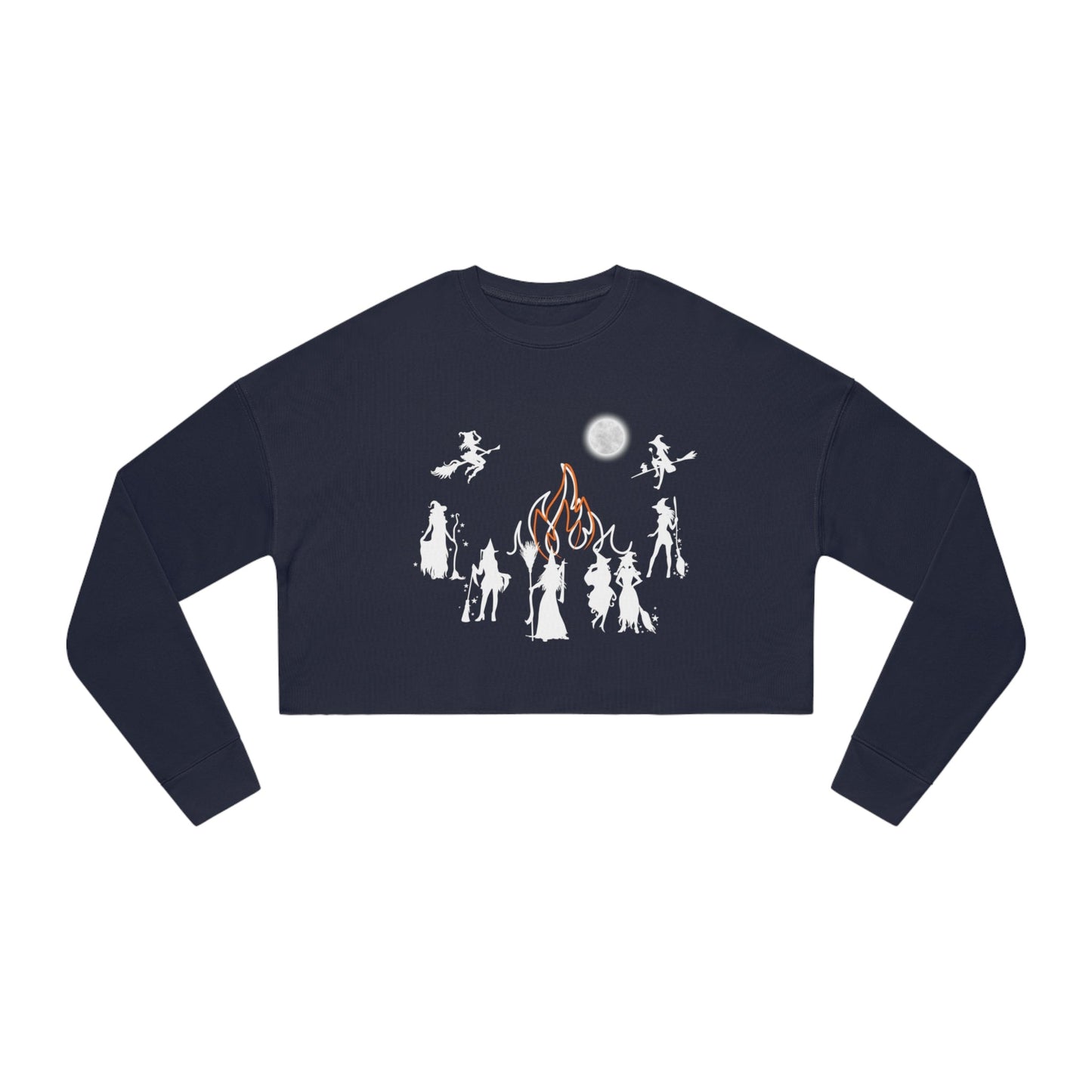 Witches By Fire Women's Cropped Sweatshirt - Witcheasy