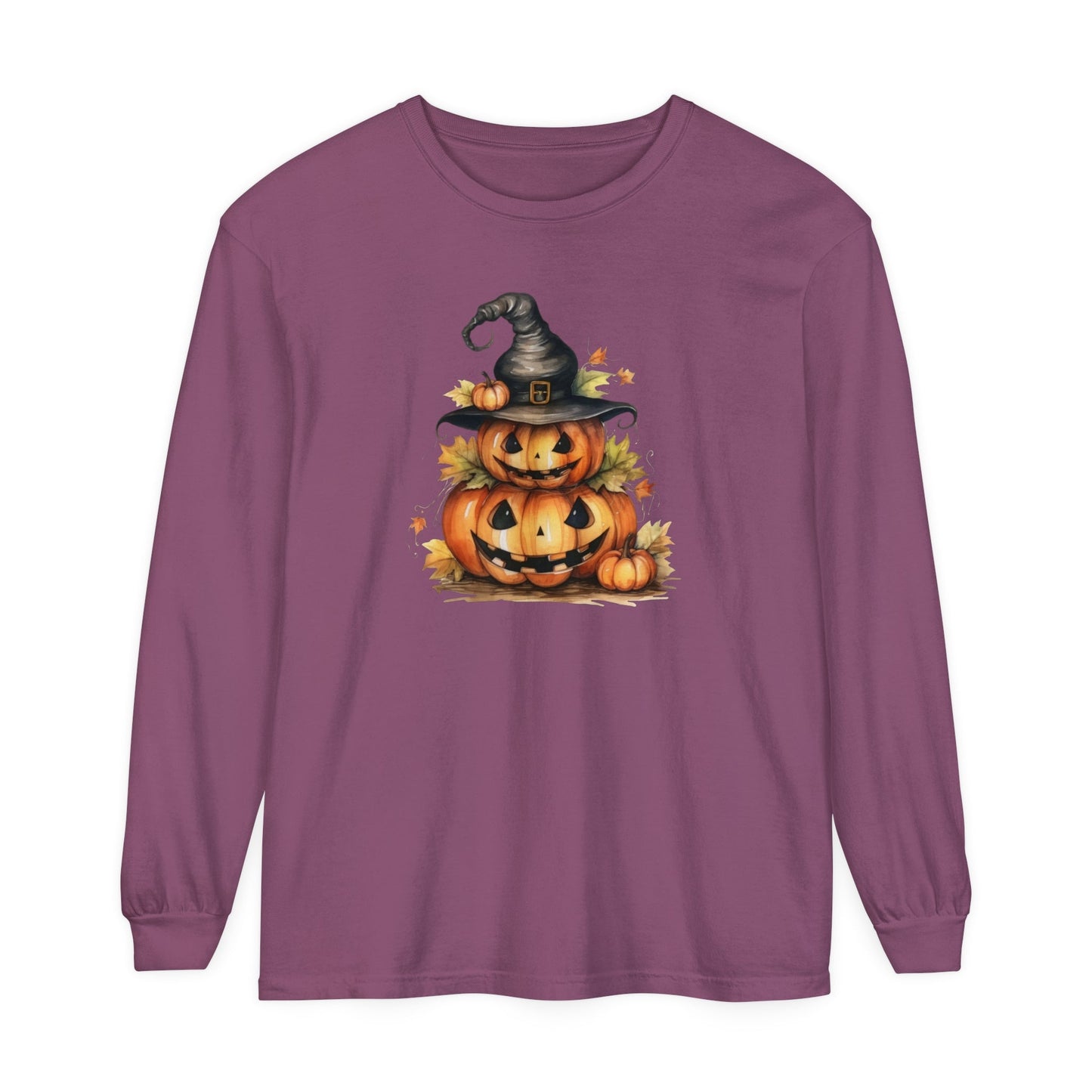 Witchy Pumpkins Unisex Long Sleeve T-Shirt - Witcheasy