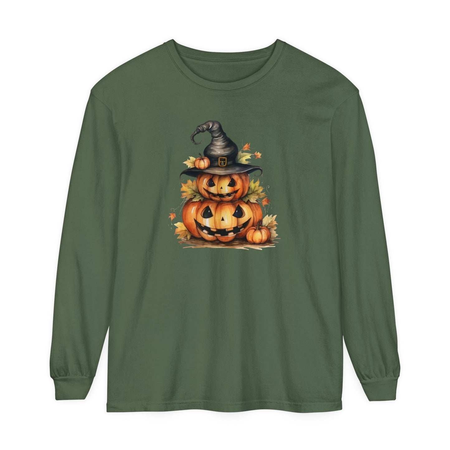 Witchy Pumpkins Unisex Long Sleeve T-Shirt - Witcheasy
