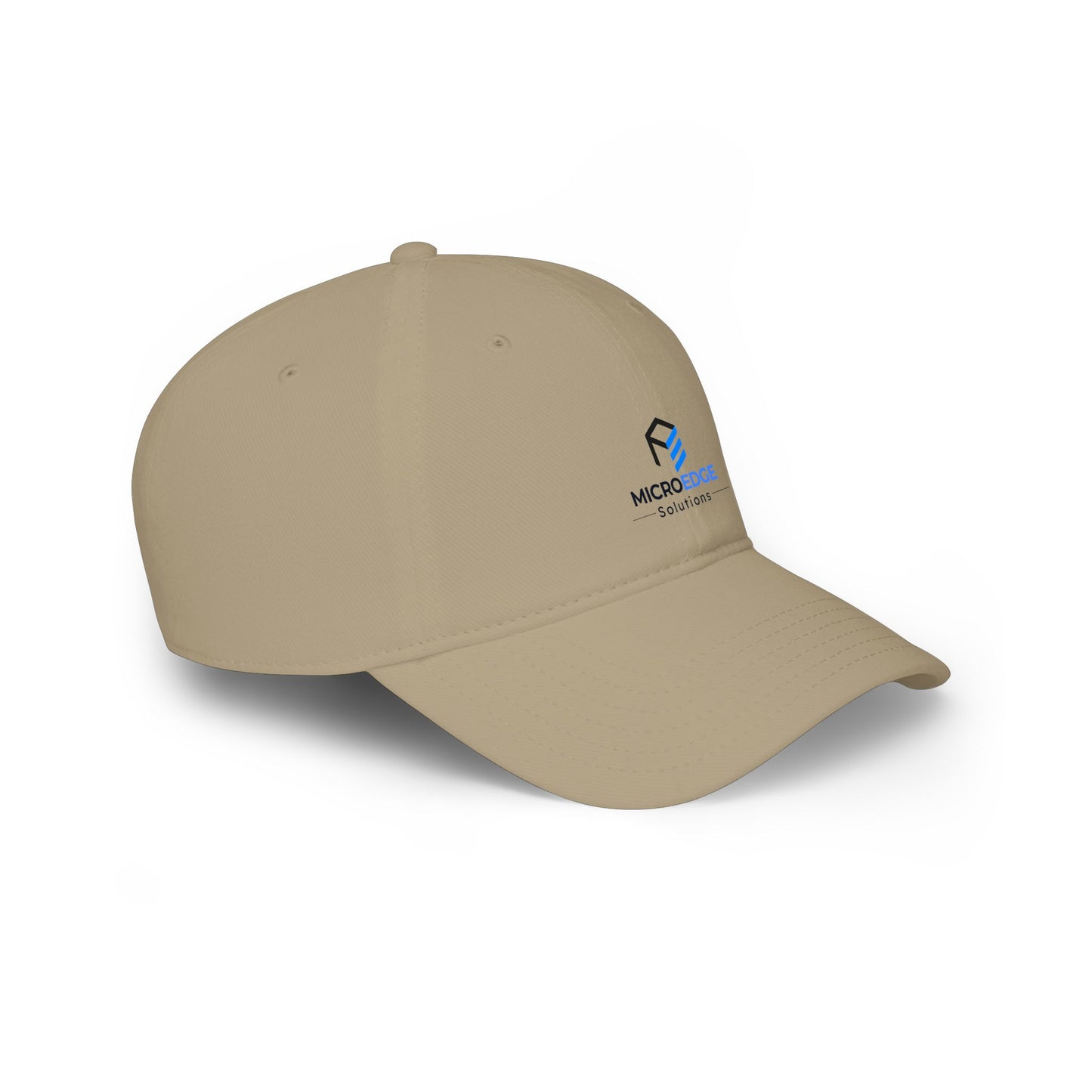 MicroEdge Solutions Low Profile Baseball Cap — Black Logo