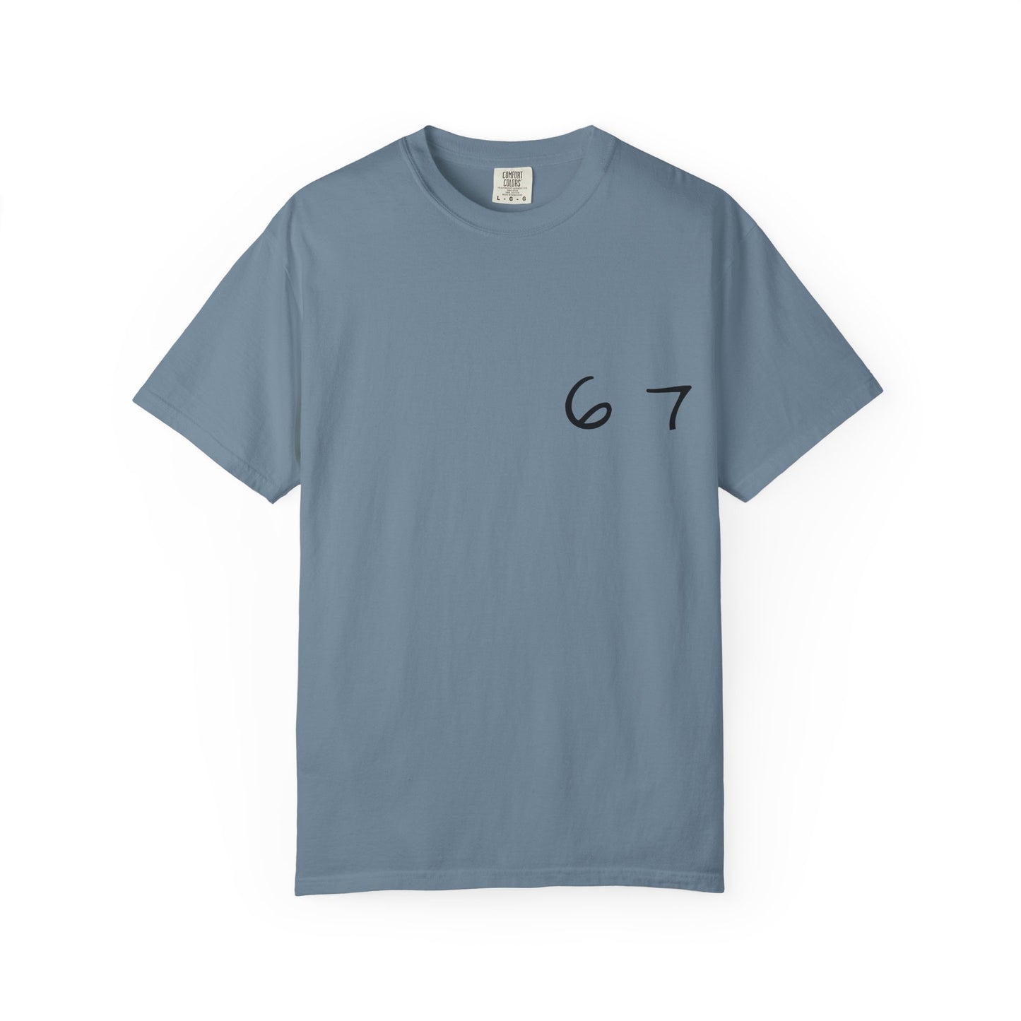 Six Seven Tee 6-7 Meme Shirt  Viral TikTok Trend  Comfort Colors Unisex Tee  Gen Z Slang Graphic Tee (Black Print)