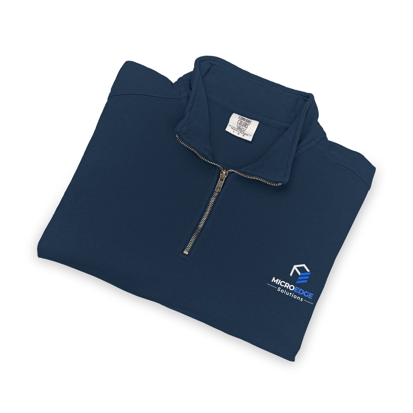 Quarter-Zip Sweatshirt — MicroEdge Solutions Logo Performance Pullover