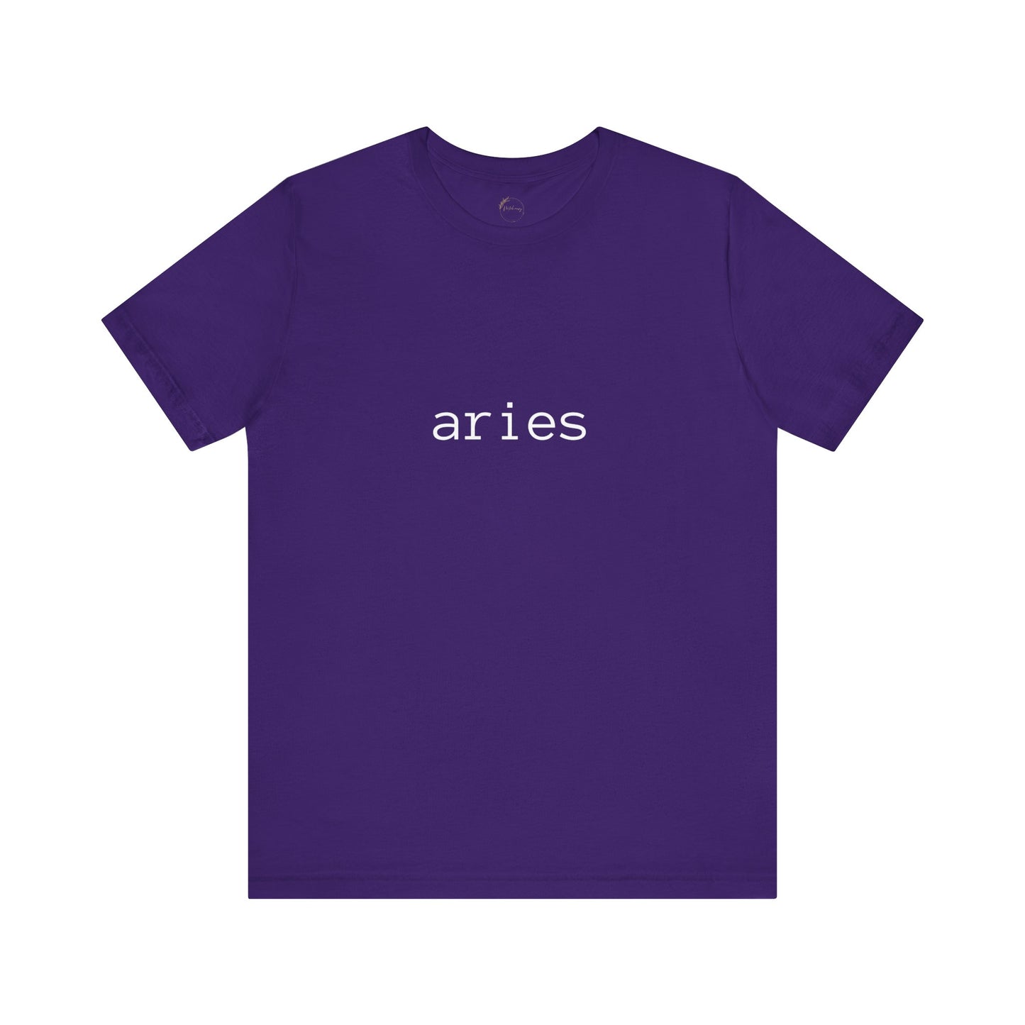 Aries Typewriter Zodiac Name T-Shirt