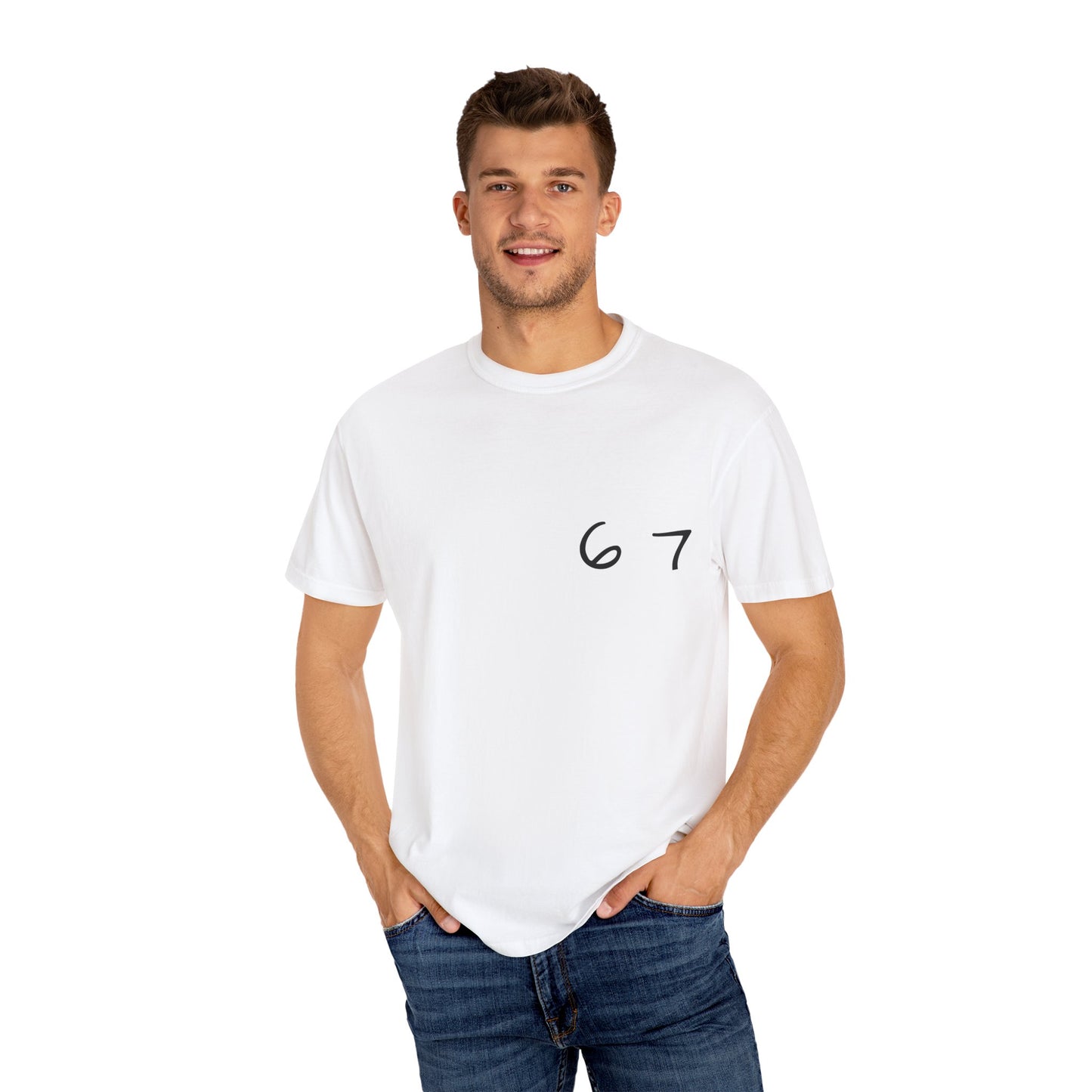 Six Seven Tee 6-7 Meme Shirt  Viral TikTok Trend  Comfort Colors Unisex Tee  Gen Z Slang Graphic Tee (Black Print)