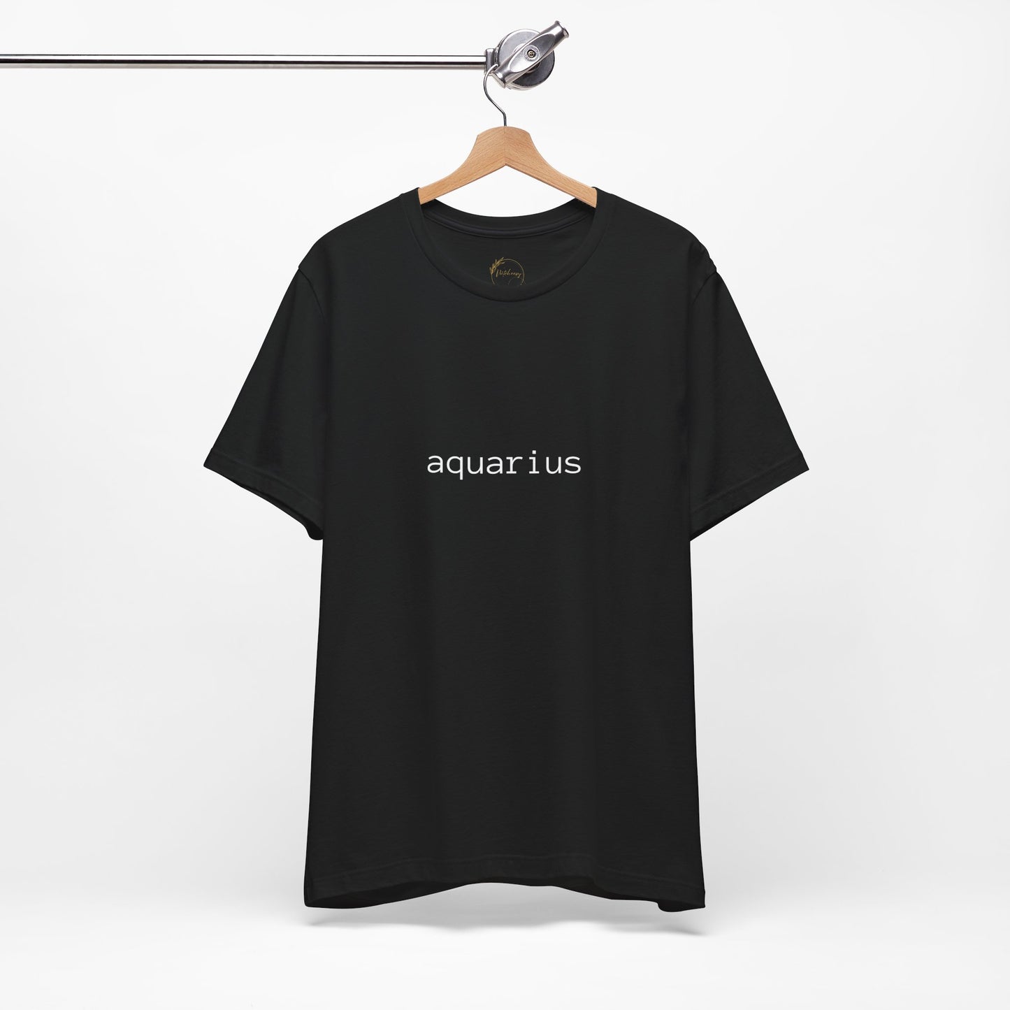 Aquarius Typewriter Zodiac Name T-Shirt