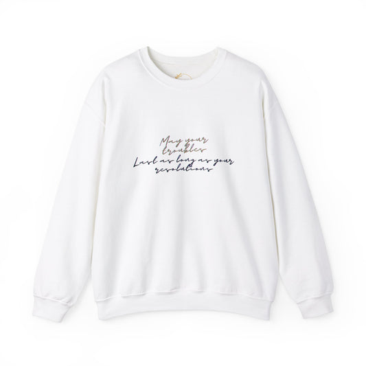 Funny Resolutions Shirt | May Your Troubles Tee | New Year Humor 2025