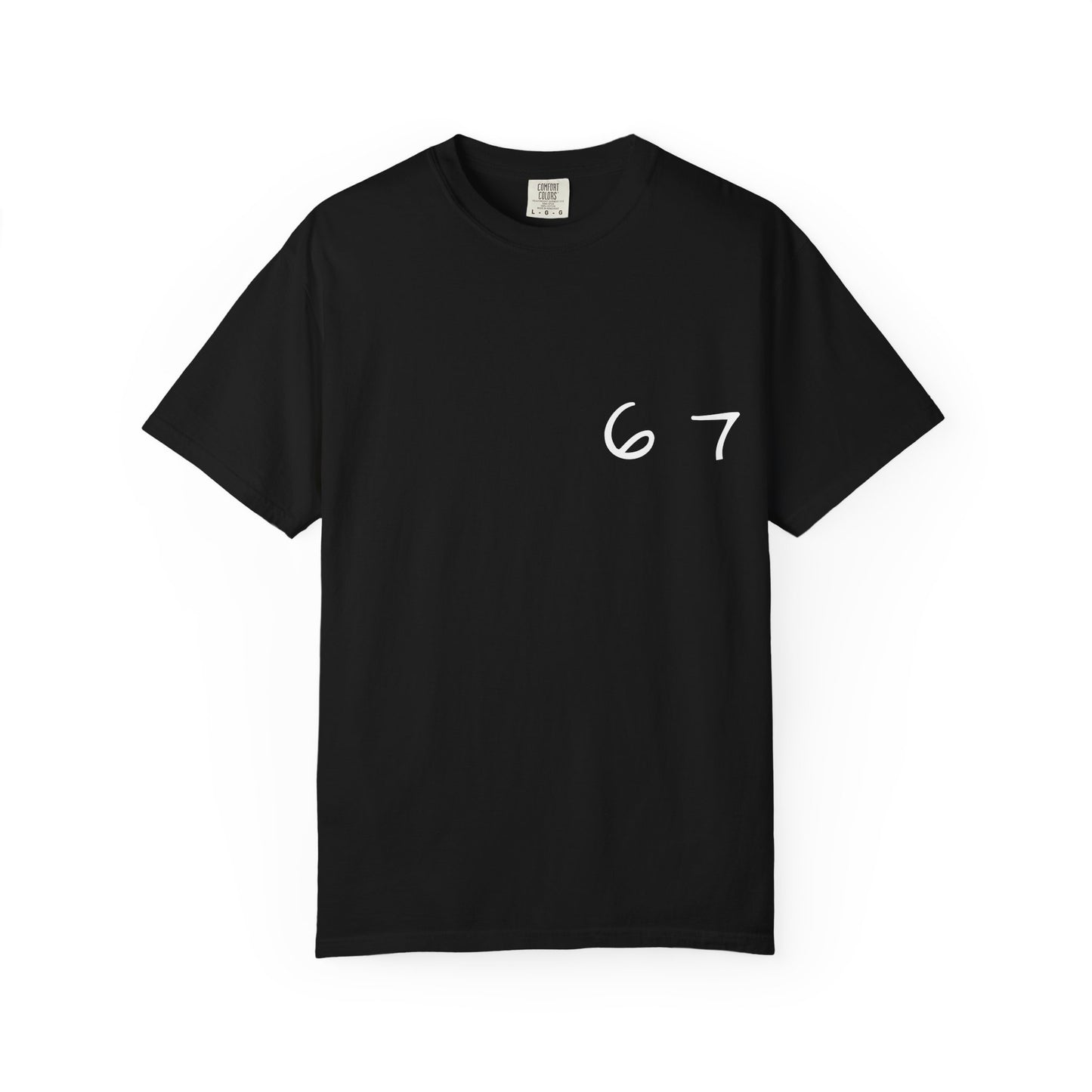 Six Seven Tee 6-7 Meme Shirt  Viral TikTok Trend  Comfort Colors Unisex Tee  Gen Z Slang Graphic Tee (White Print)