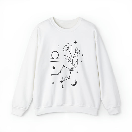 Libra Zodiac Mix Unisex Heavy Blend™ Crewneck Sweatshirt