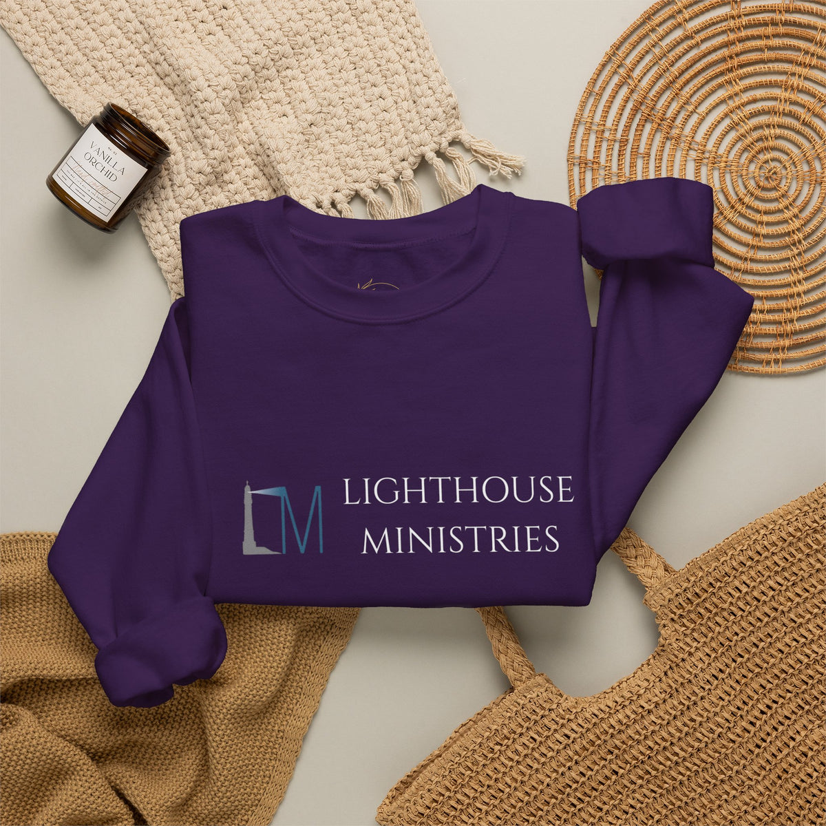 Lighthouse Ministries Crewneck Sweatshirt (light logo)