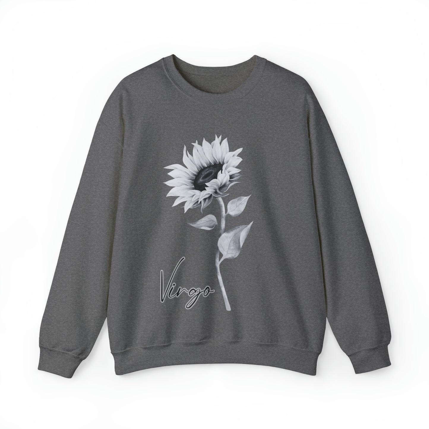 Virgo Sunflower Unisex Heavy Blend Crewneck Sweatshirt