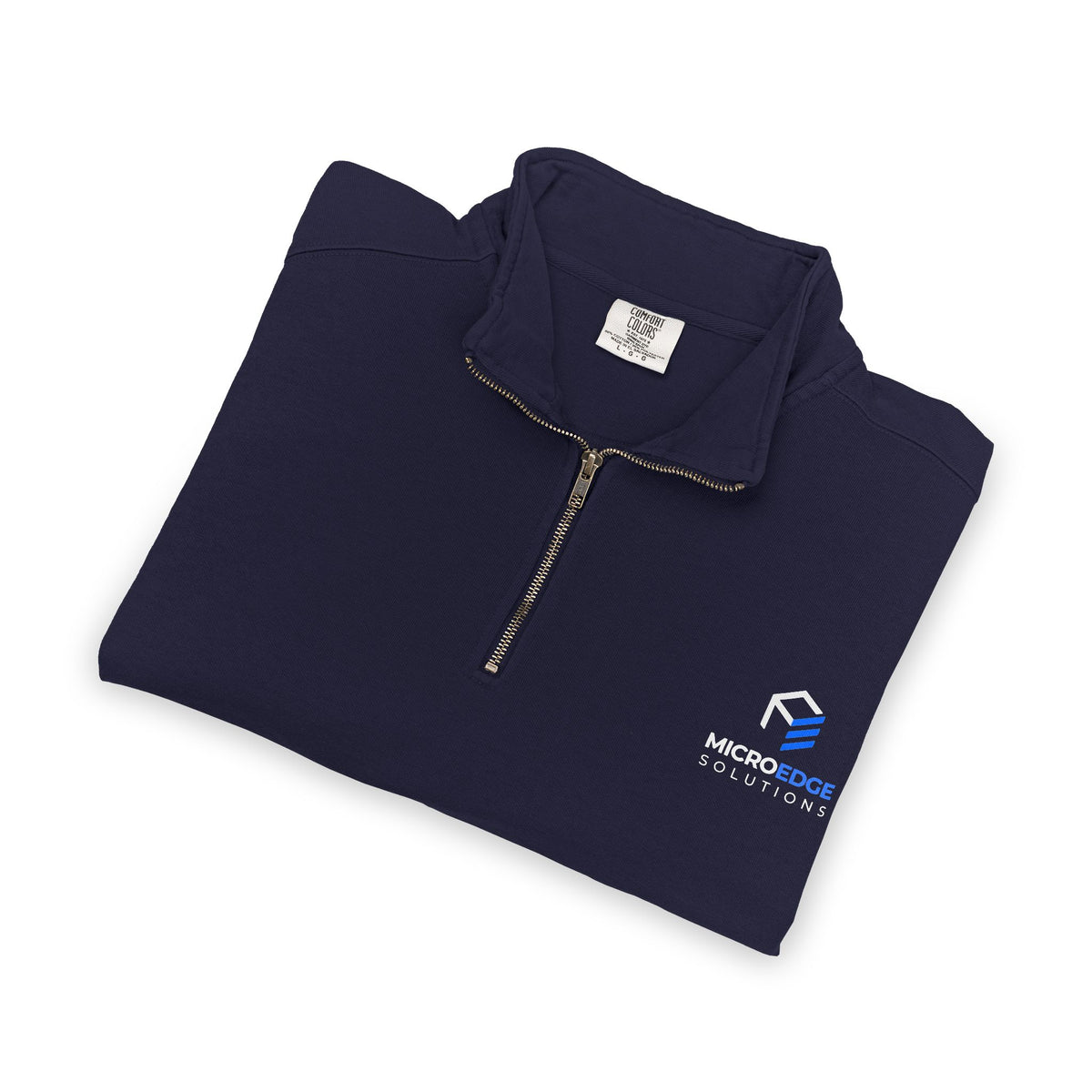 Quarter-Zip Sweatshirt — MicroEdge Solutions Logo Performance Pullover
