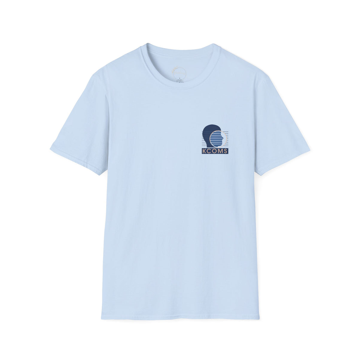 KCOMS Retro Surf Badge T-Shirt — 'Seas the Day' Coastal Graphic Tee