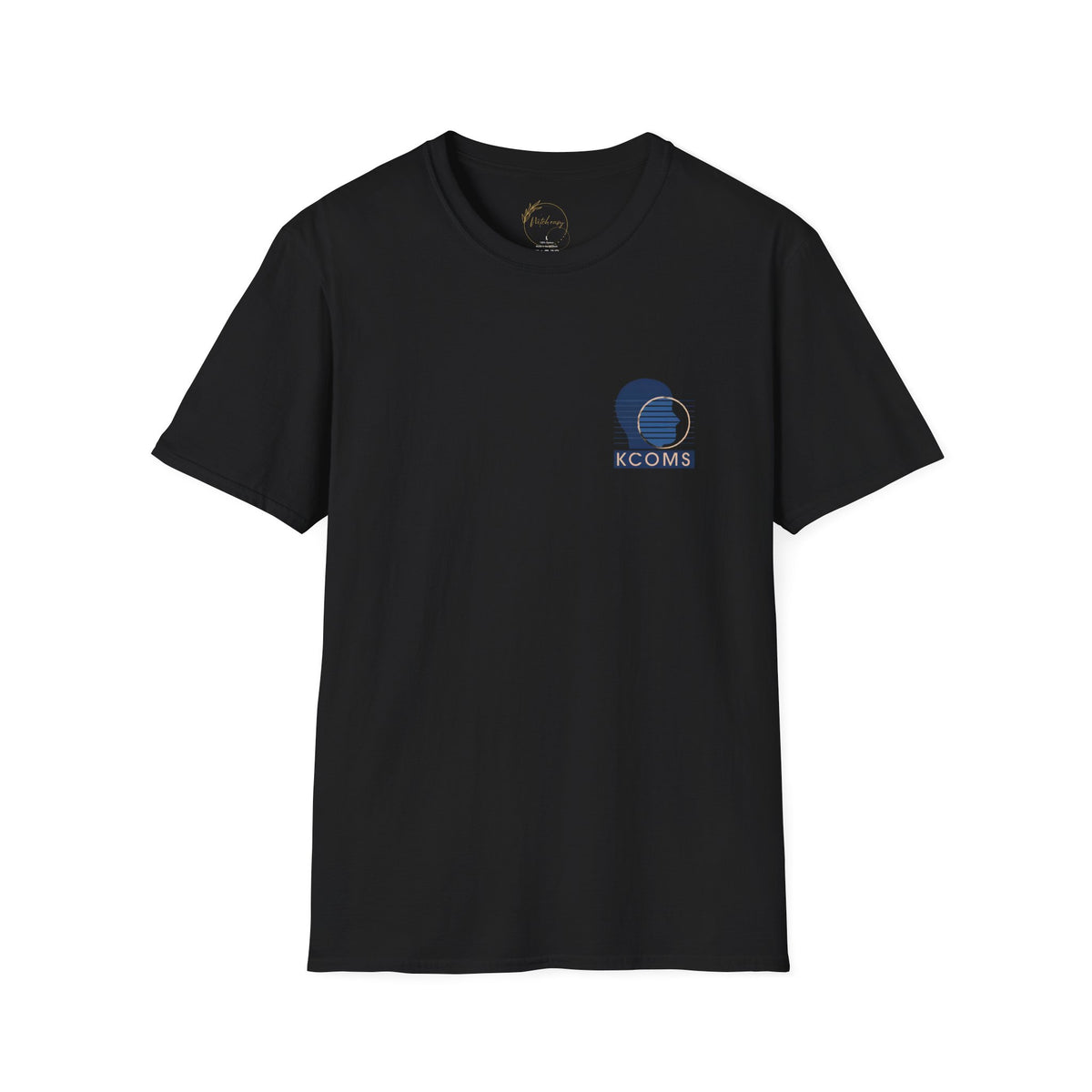 KCOMS Retro Surf Badge T-Shirt — 'Seas the Day' Coastal Graphic Tee
