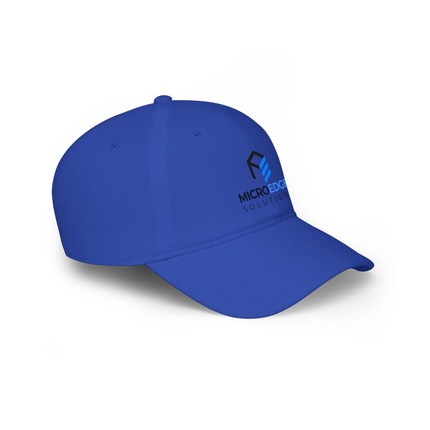 MicroEdge Solutions Low Profile Baseball Cap — Black Logo