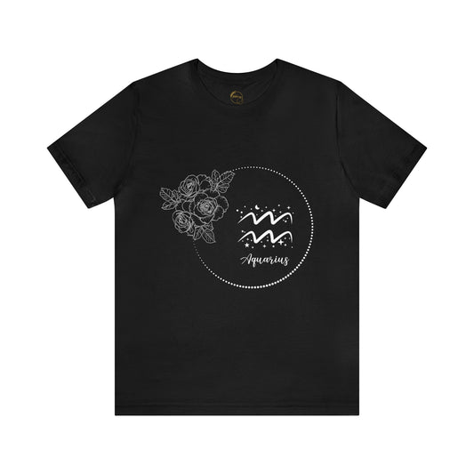 Aquarius Zodiac Wreath T-Shirt